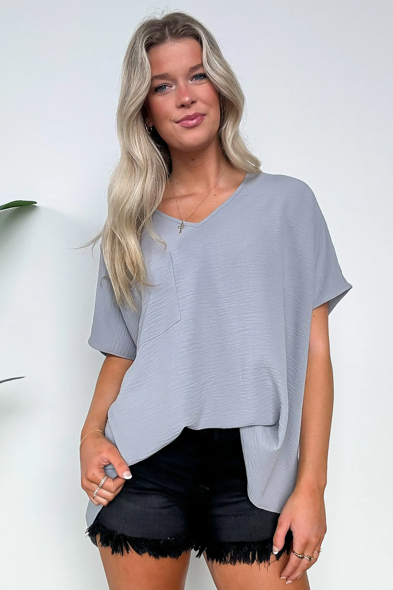 Have it Here V-Neck Pocket Top | BACK IN STOCK   NEW COLORS