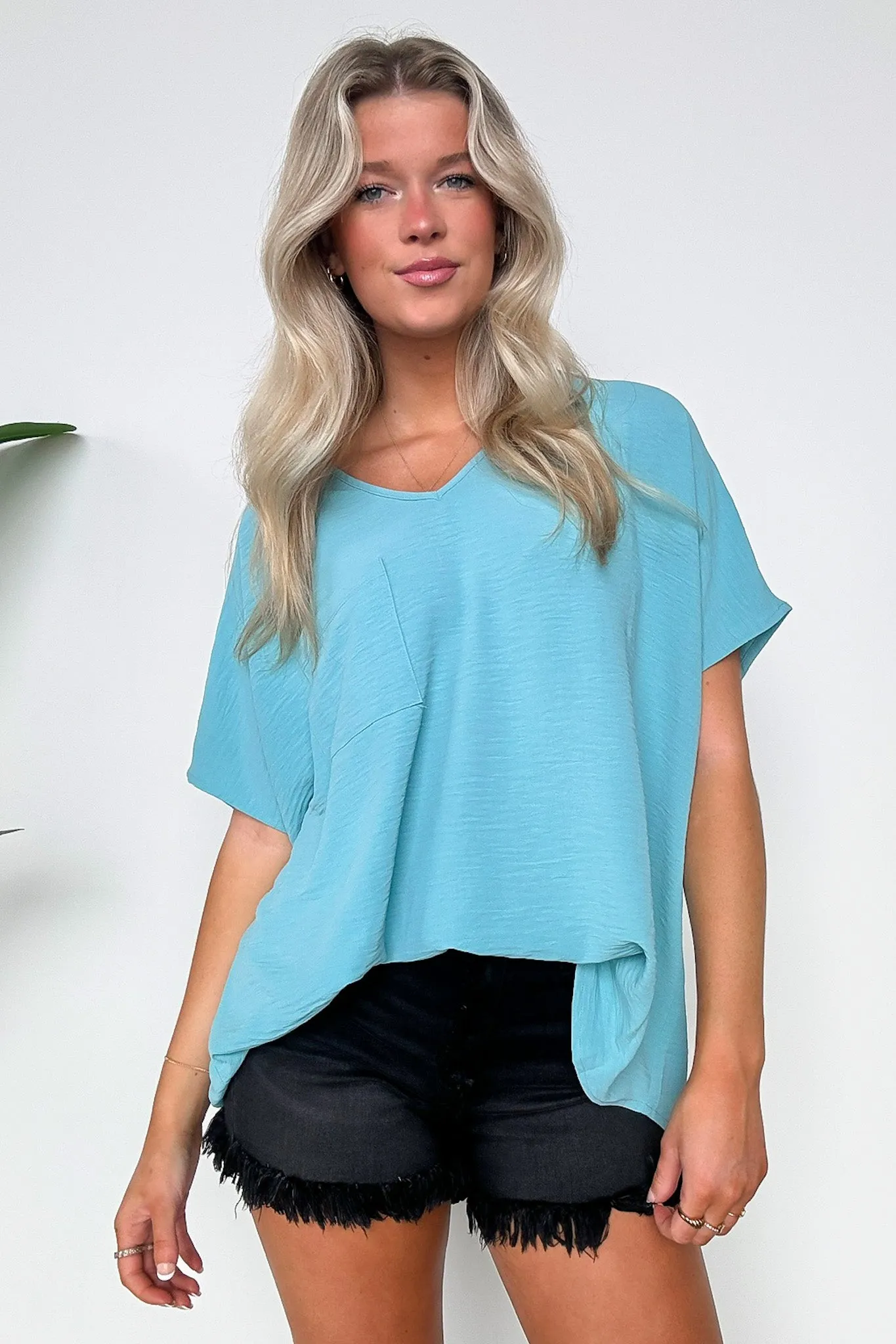 Have it Here V-Neck Pocket Top | BACK IN STOCK   NEW COLORS