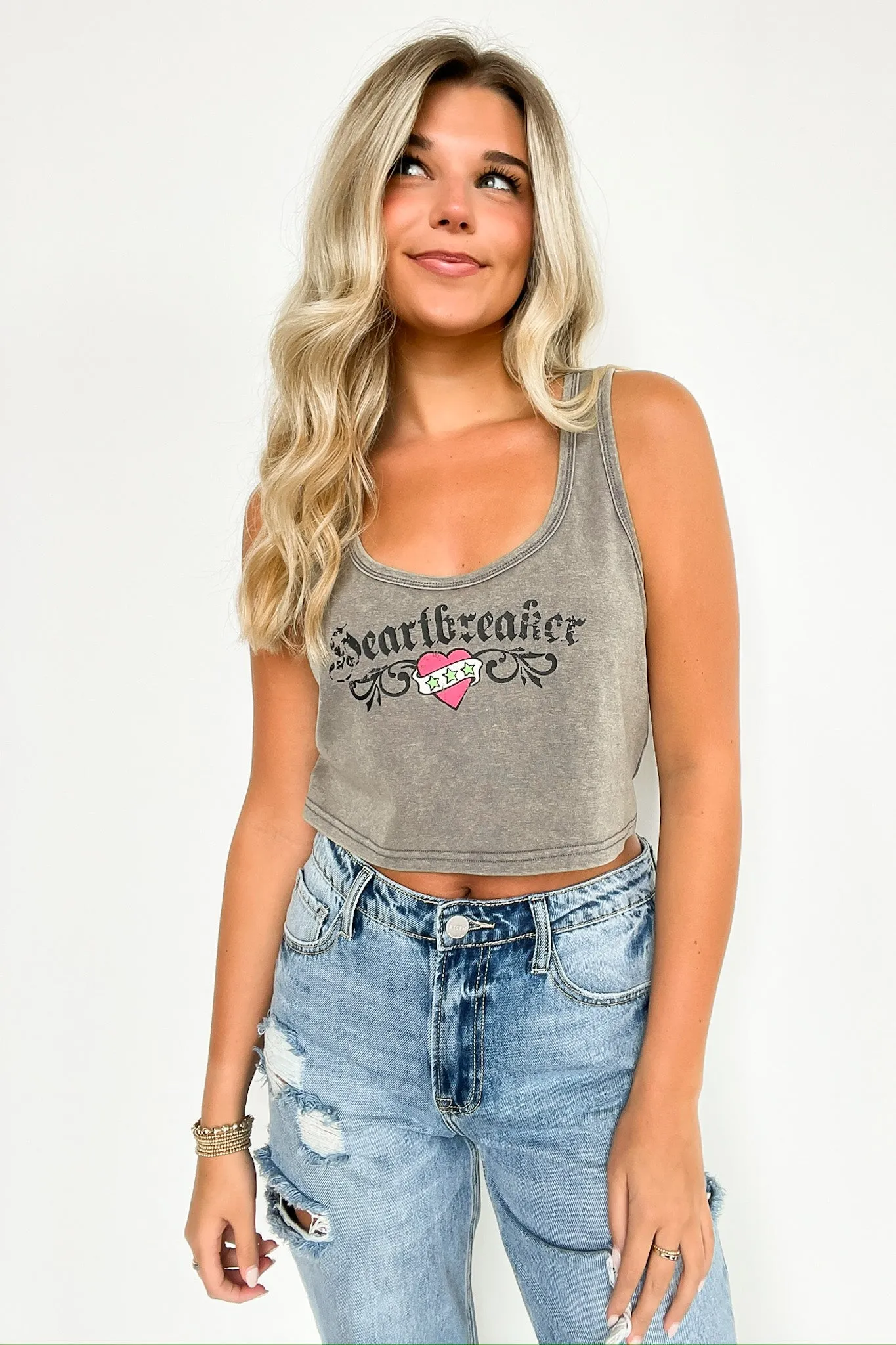 Heartbreaker Vintage Graphic Tank Top - FINAL SALE