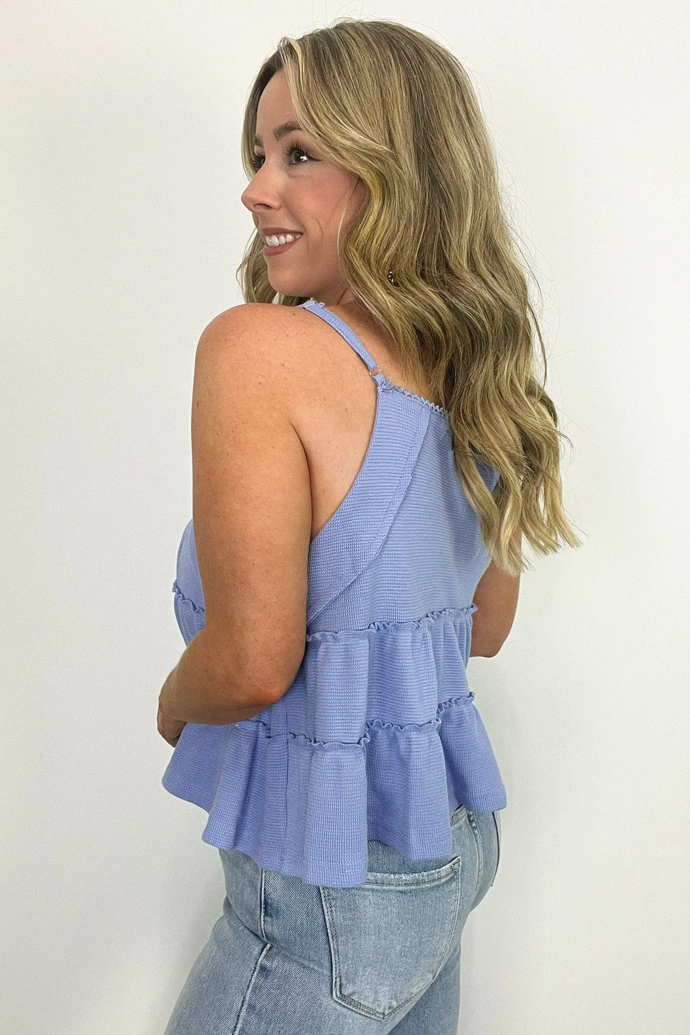 Hyacinth Babydoll Tiered Tank Top - FINAL SALE