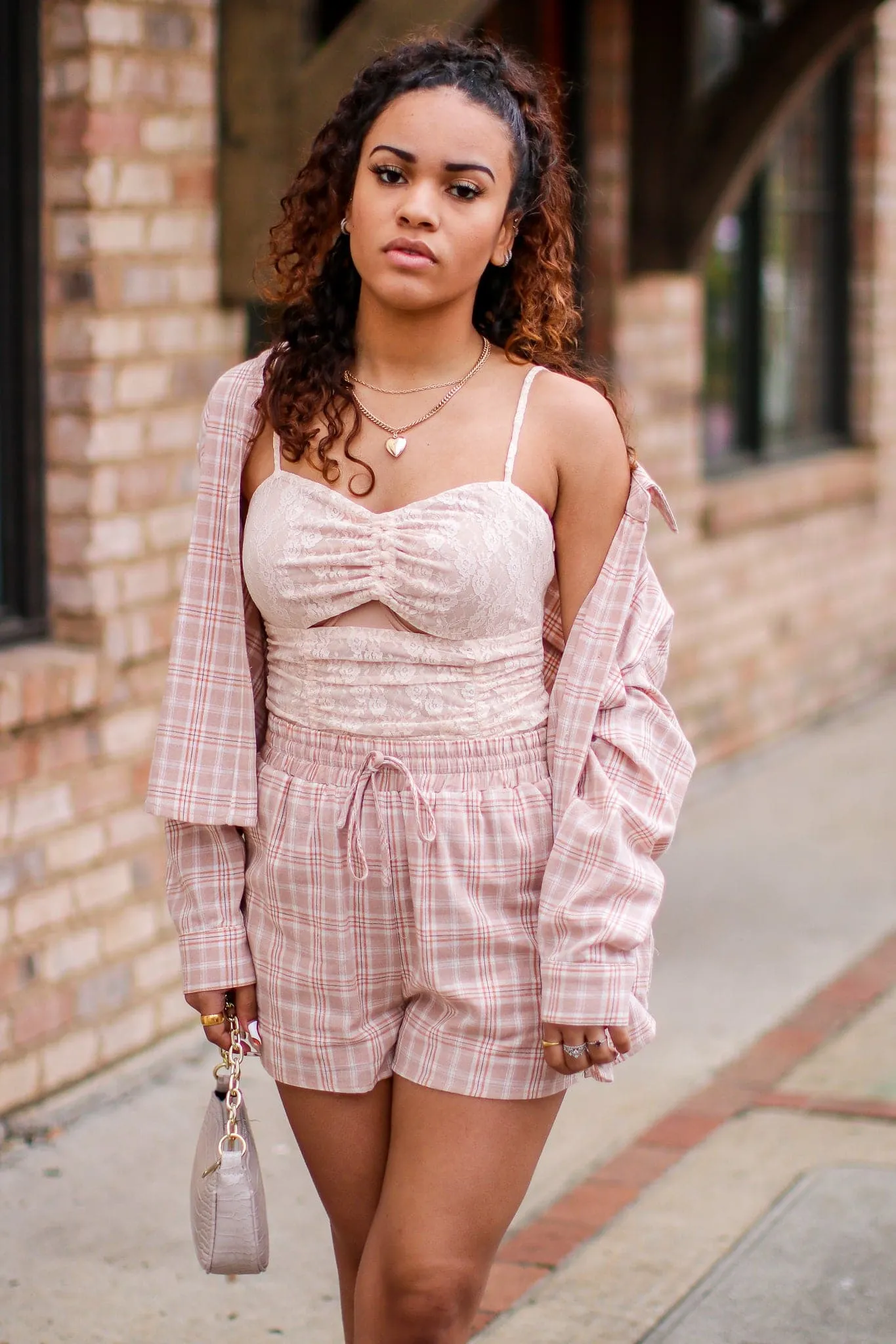 In Your Favor Plaid Elastic Waist Shorts - FINAL SALE