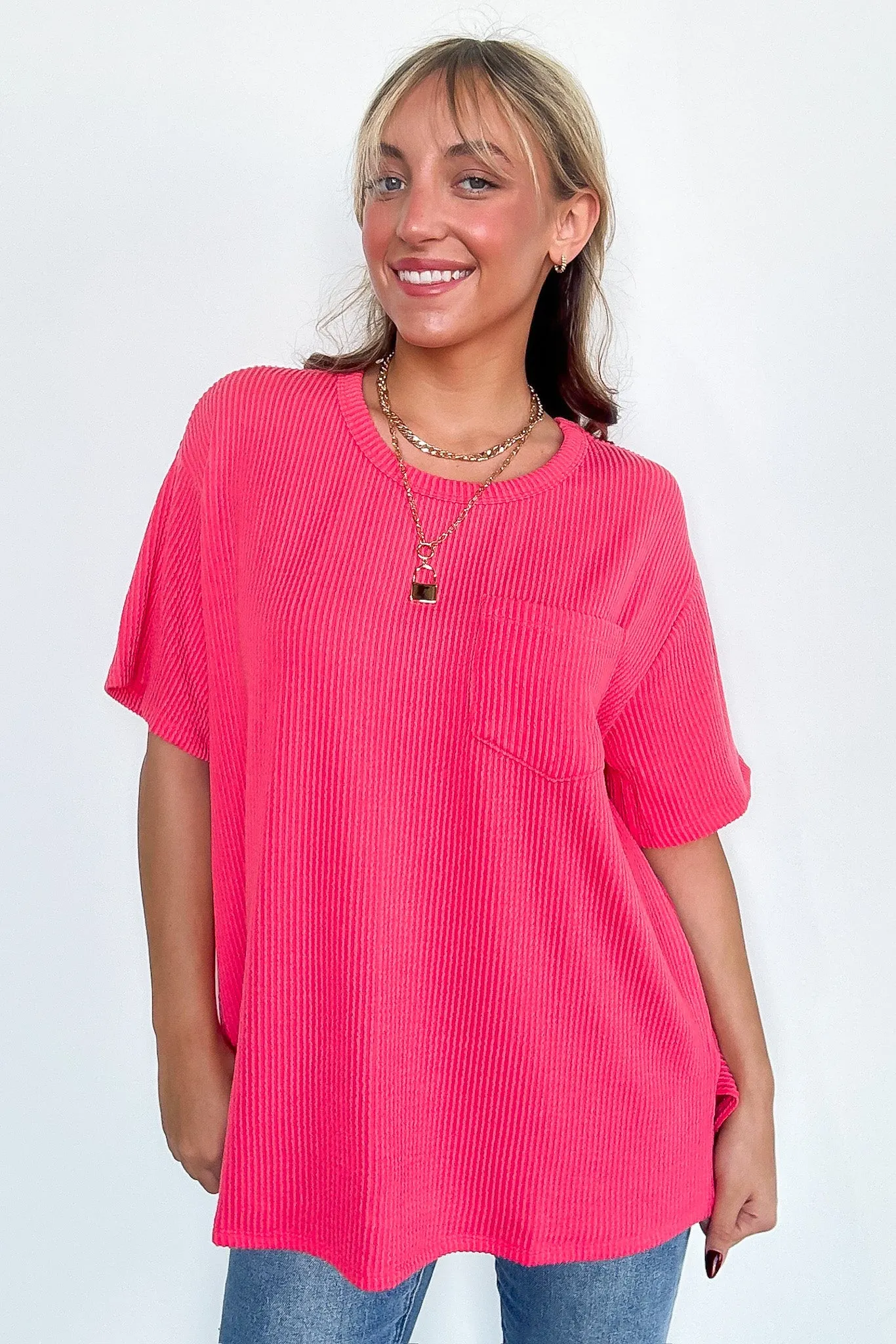 Infinitee Oversized Pocket Tee - BACK IN STOCK