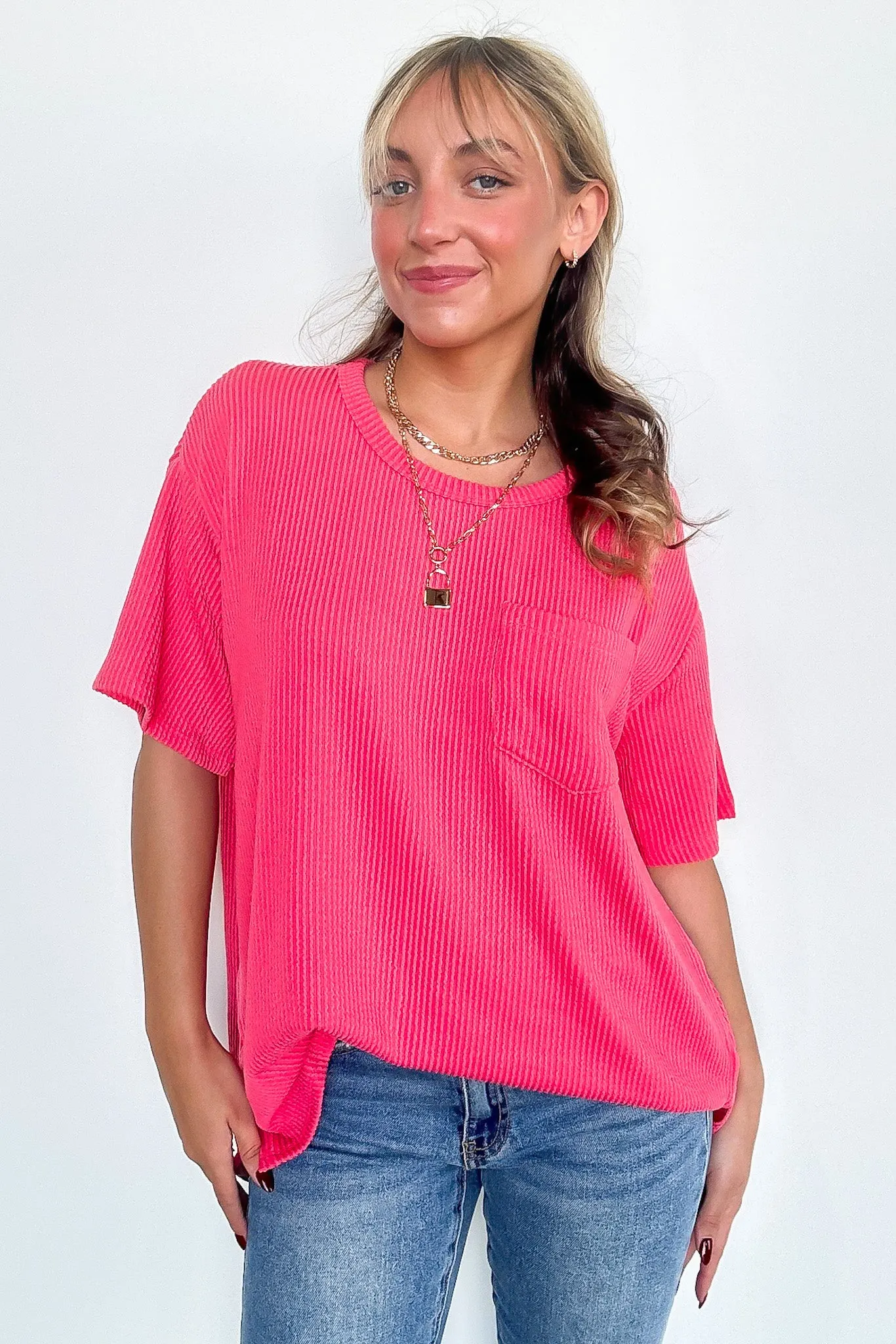Infinitee Oversized Pocket Tee - BACK IN STOCK