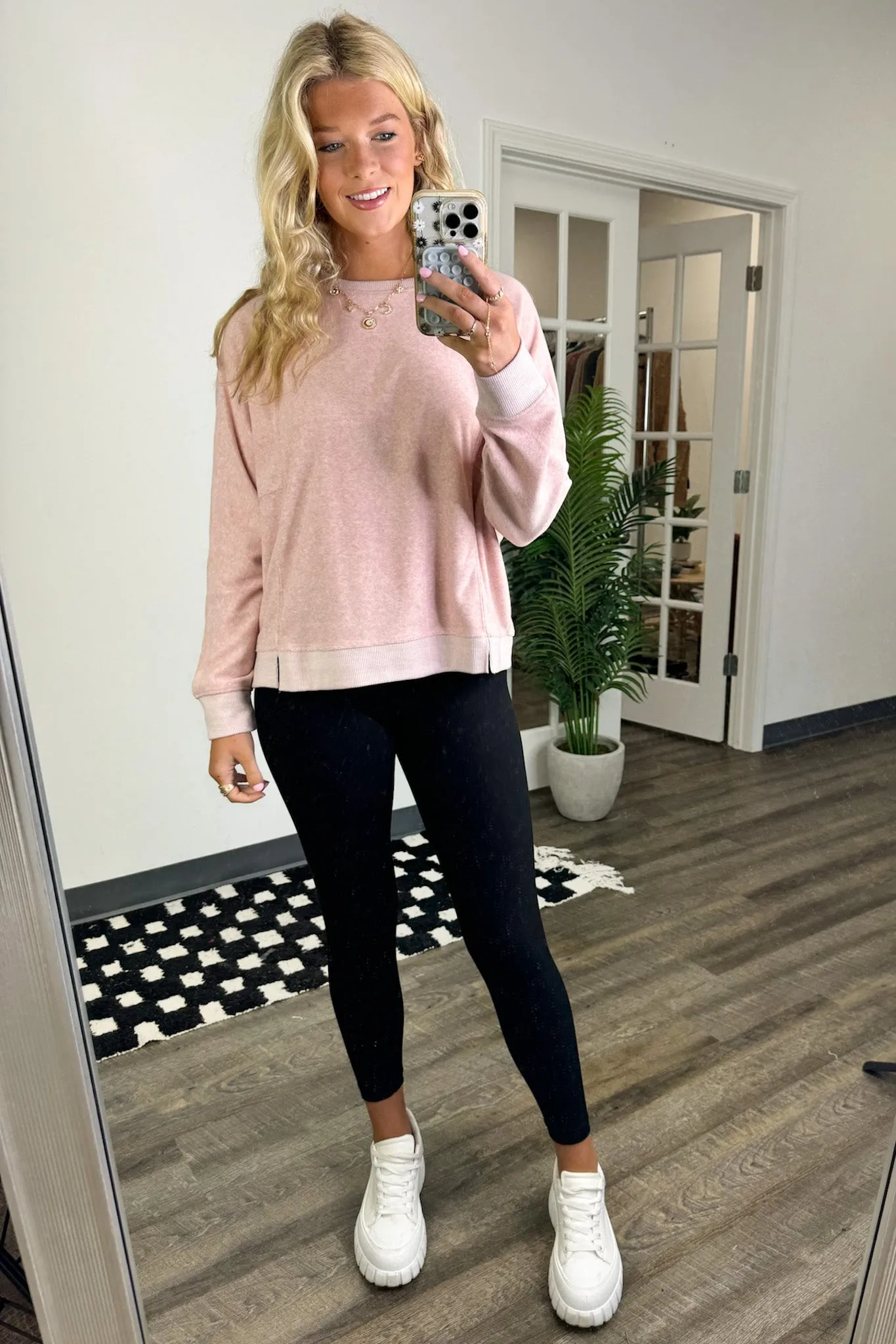 Janay Oversized Contrast Knit Pullover - FINAL SALE