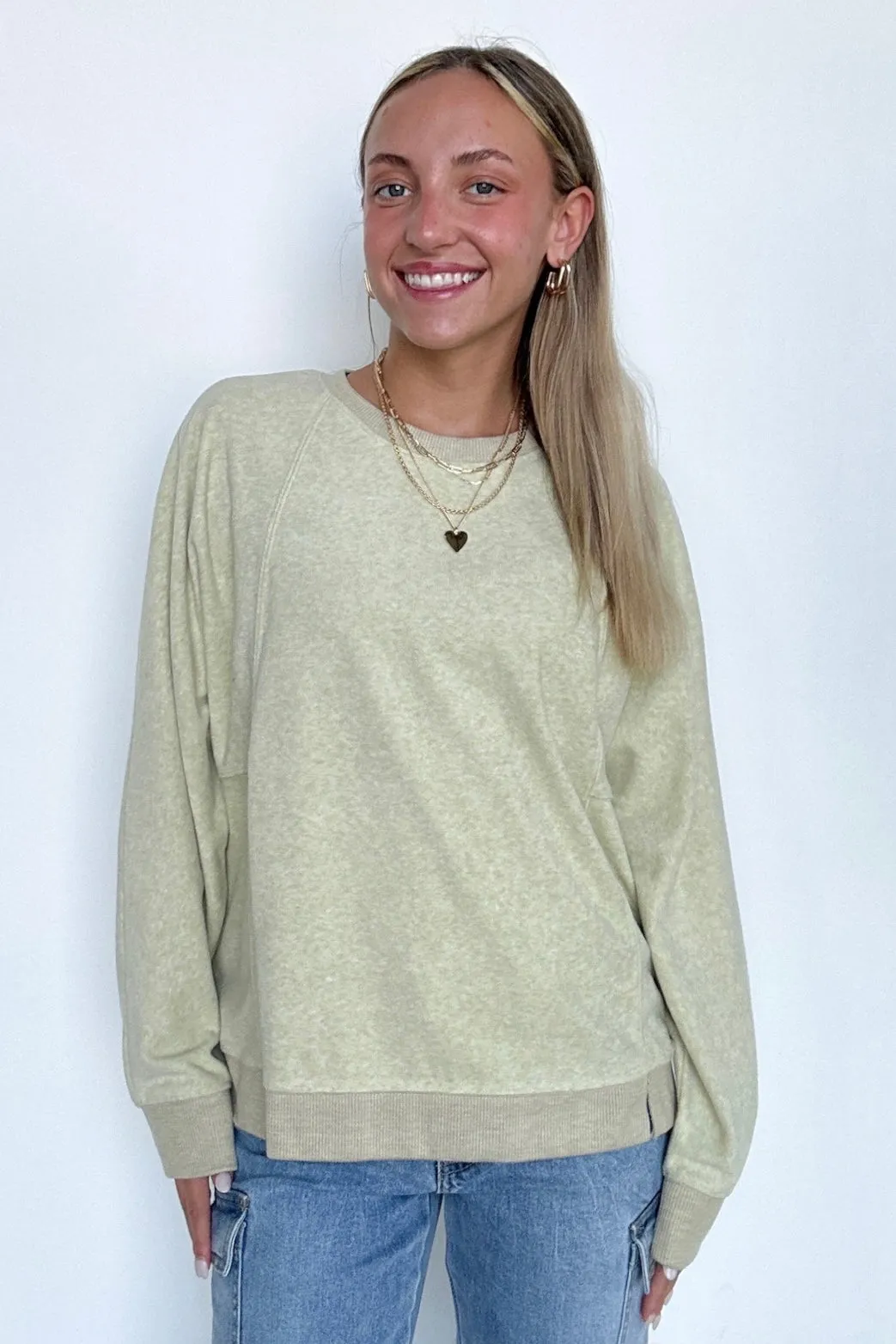 Janay Oversized Contrast Knit Pullover - FINAL SALE