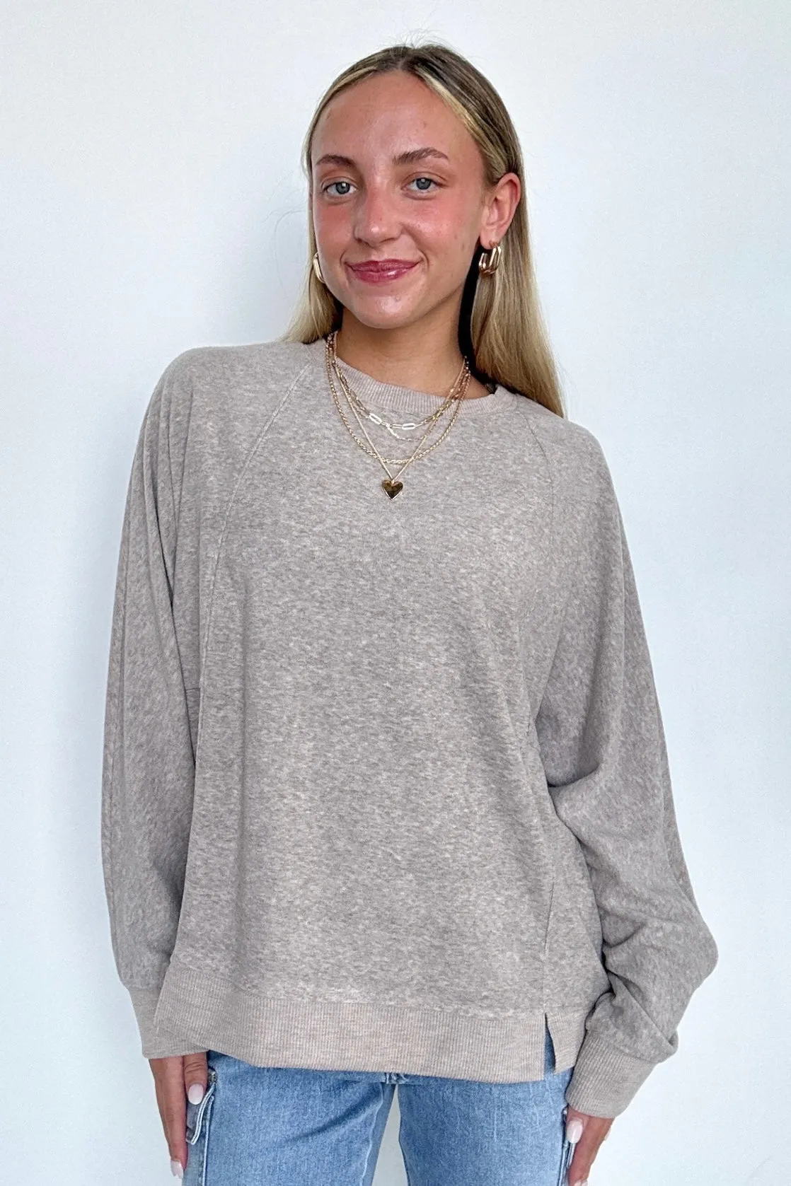 Janay Oversized Contrast Knit Pullover - FINAL SALE