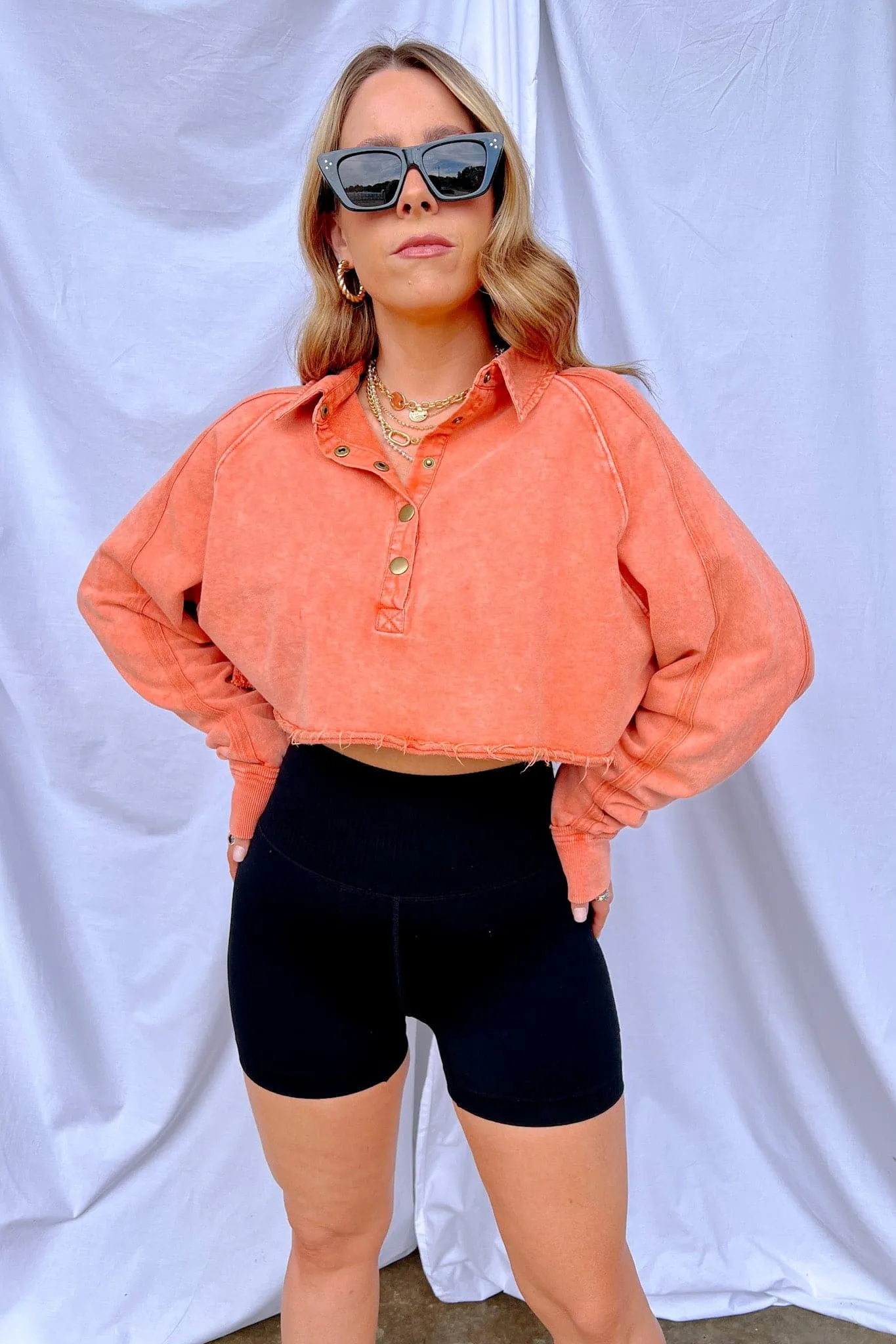 Jhett Seamless High Waist Eyelet Shorts - FINAL SALE