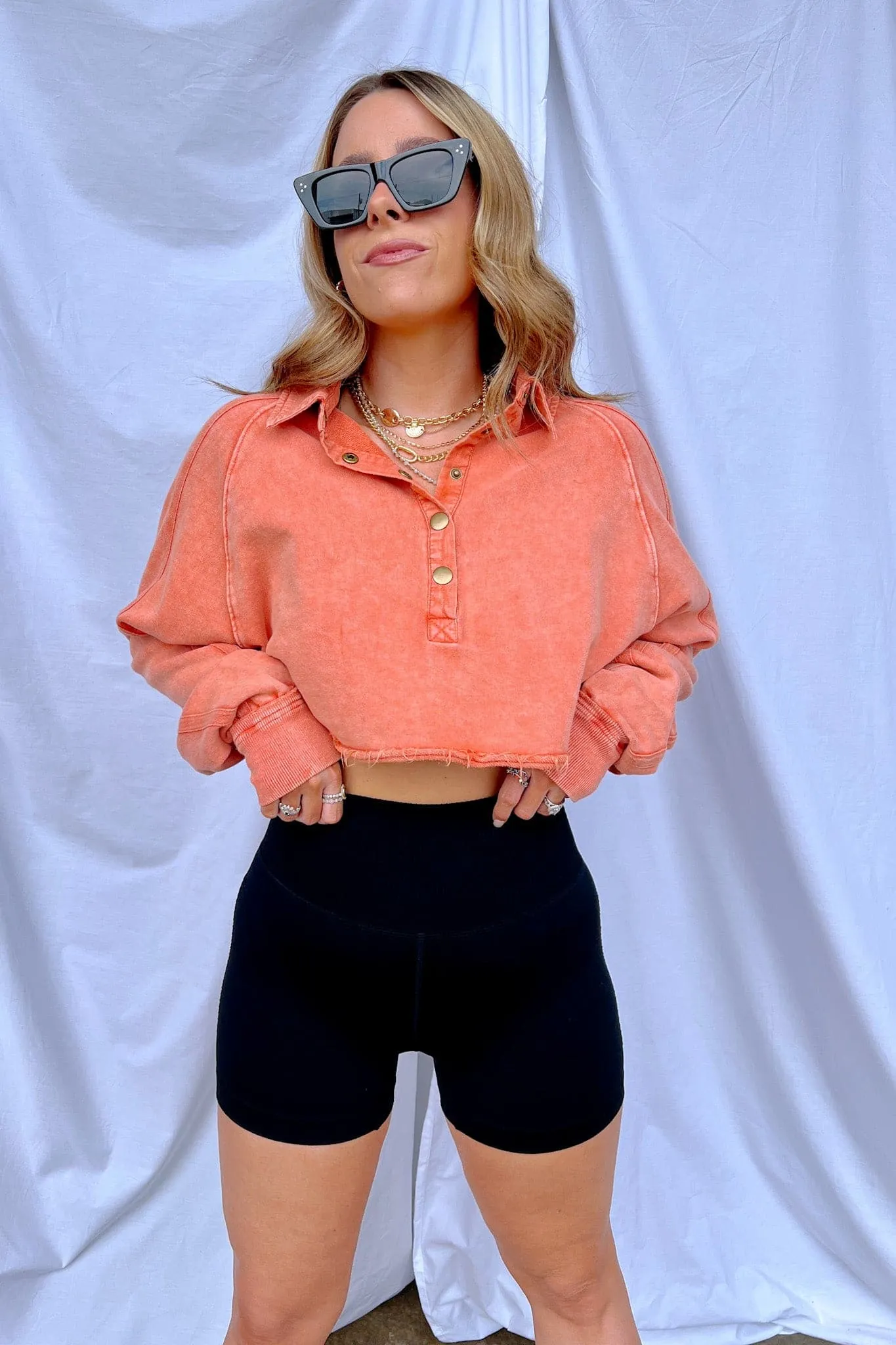 Jhett Seamless High Waist Eyelet Shorts - FINAL SALE