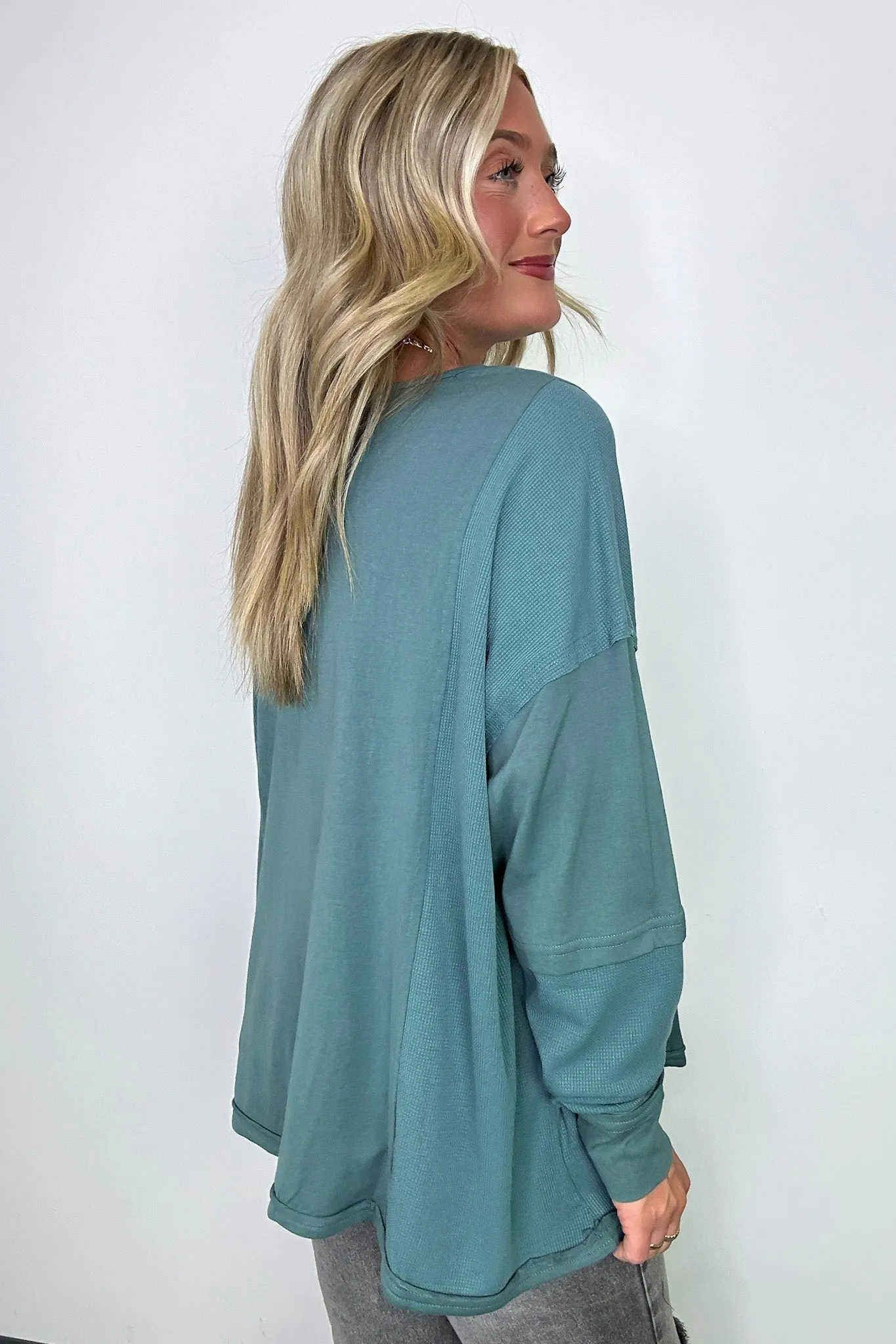 Kaida Relaxed Color Block Pocket Top - BACK IN STOCK