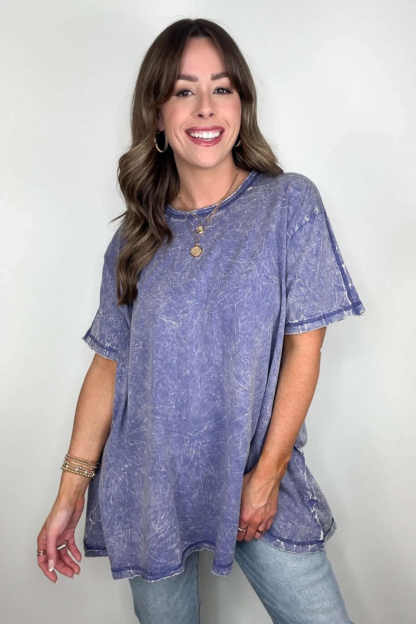 Kala Washed Drop Shoulder Relaxed Top - BACK IN STOCK