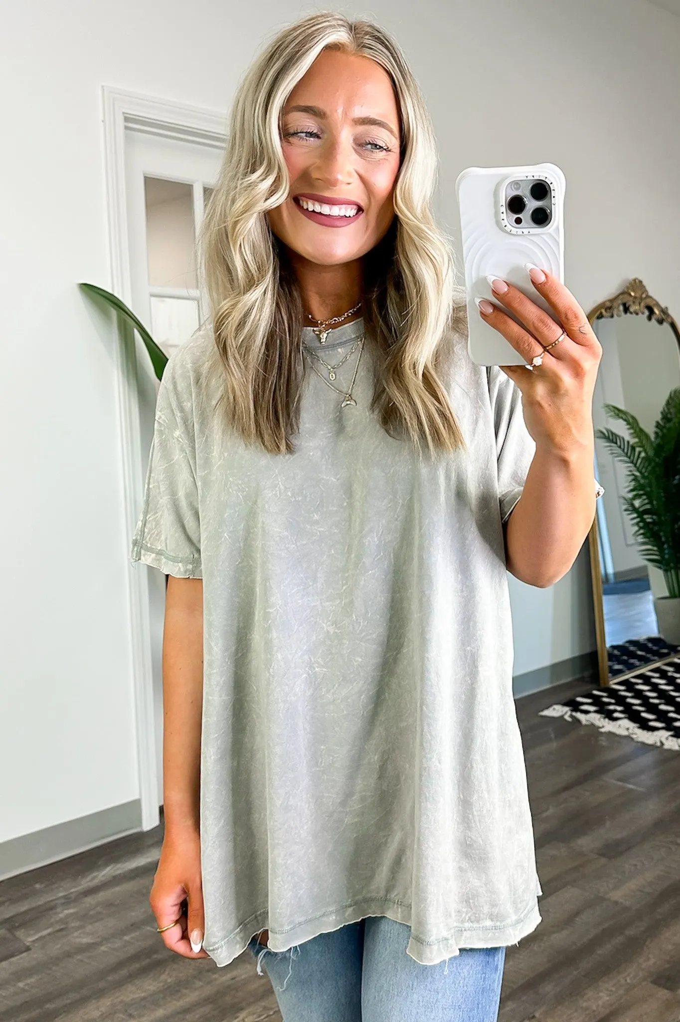 Kala Washed Drop Shoulder Relaxed Top - BACK IN STOCK