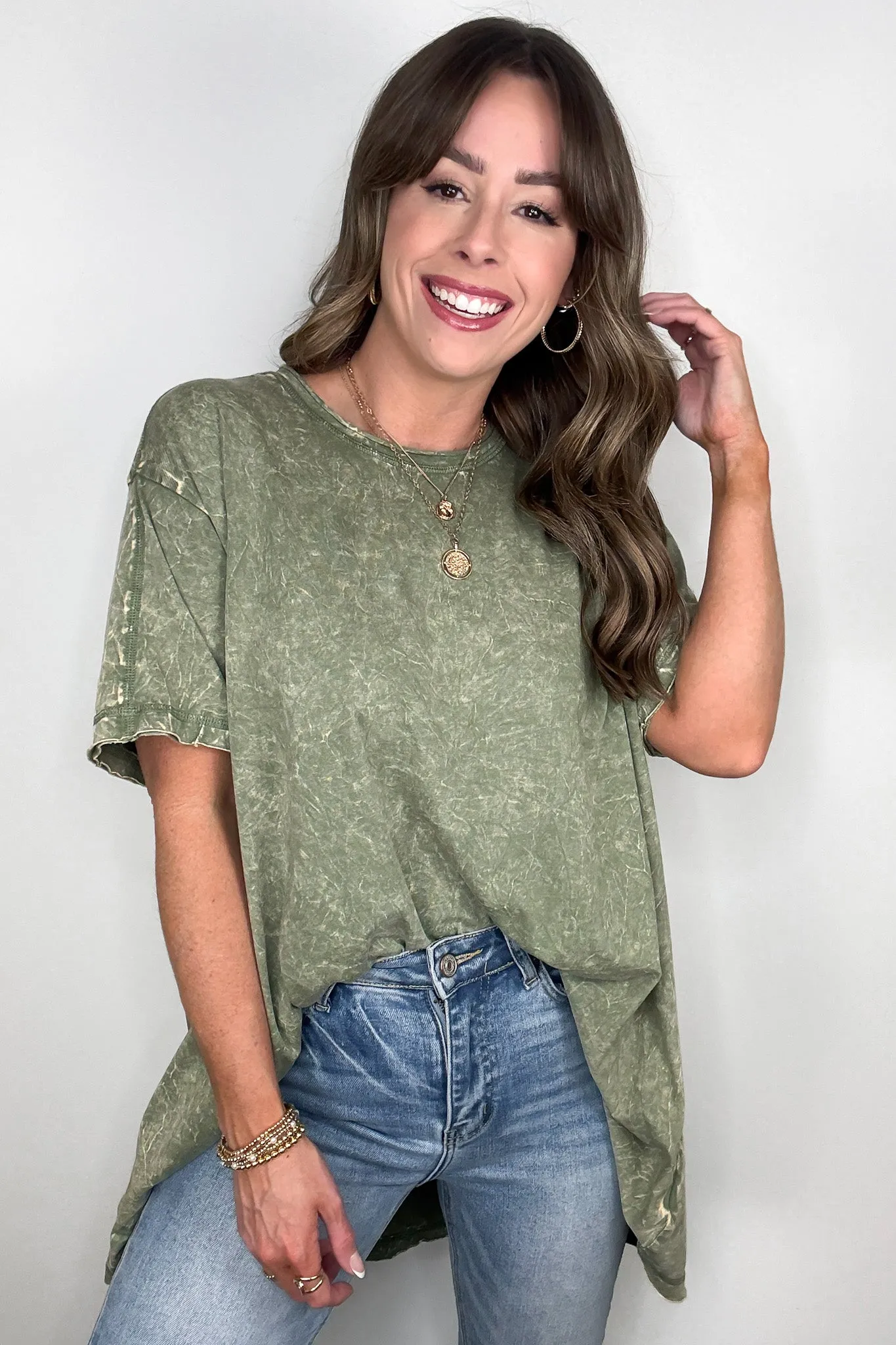 Kala Washed Drop Shoulder Relaxed Top - BACK IN STOCK