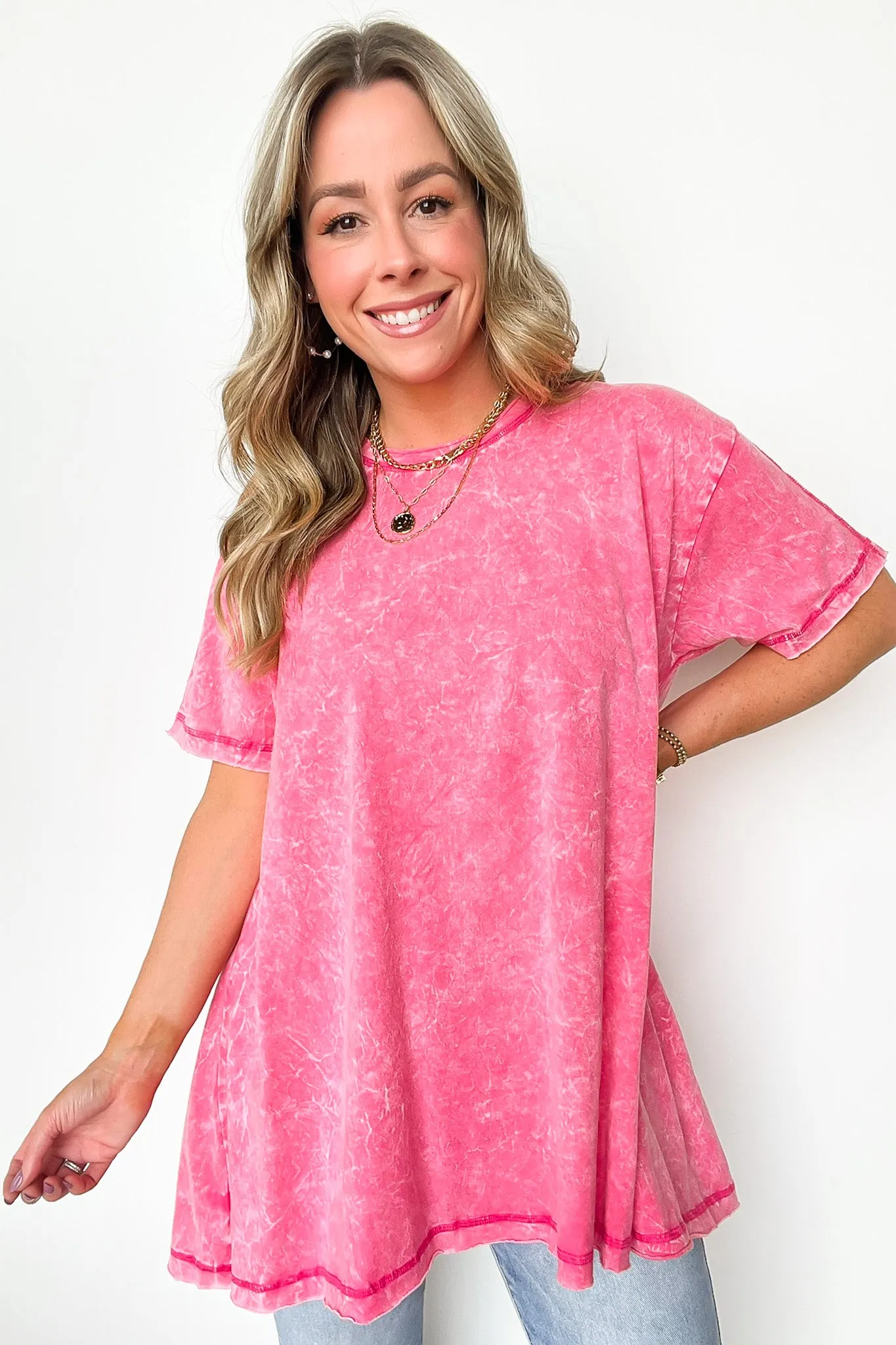 Kala Washed Drop Shoulder Relaxed Top - BACK IN STOCK