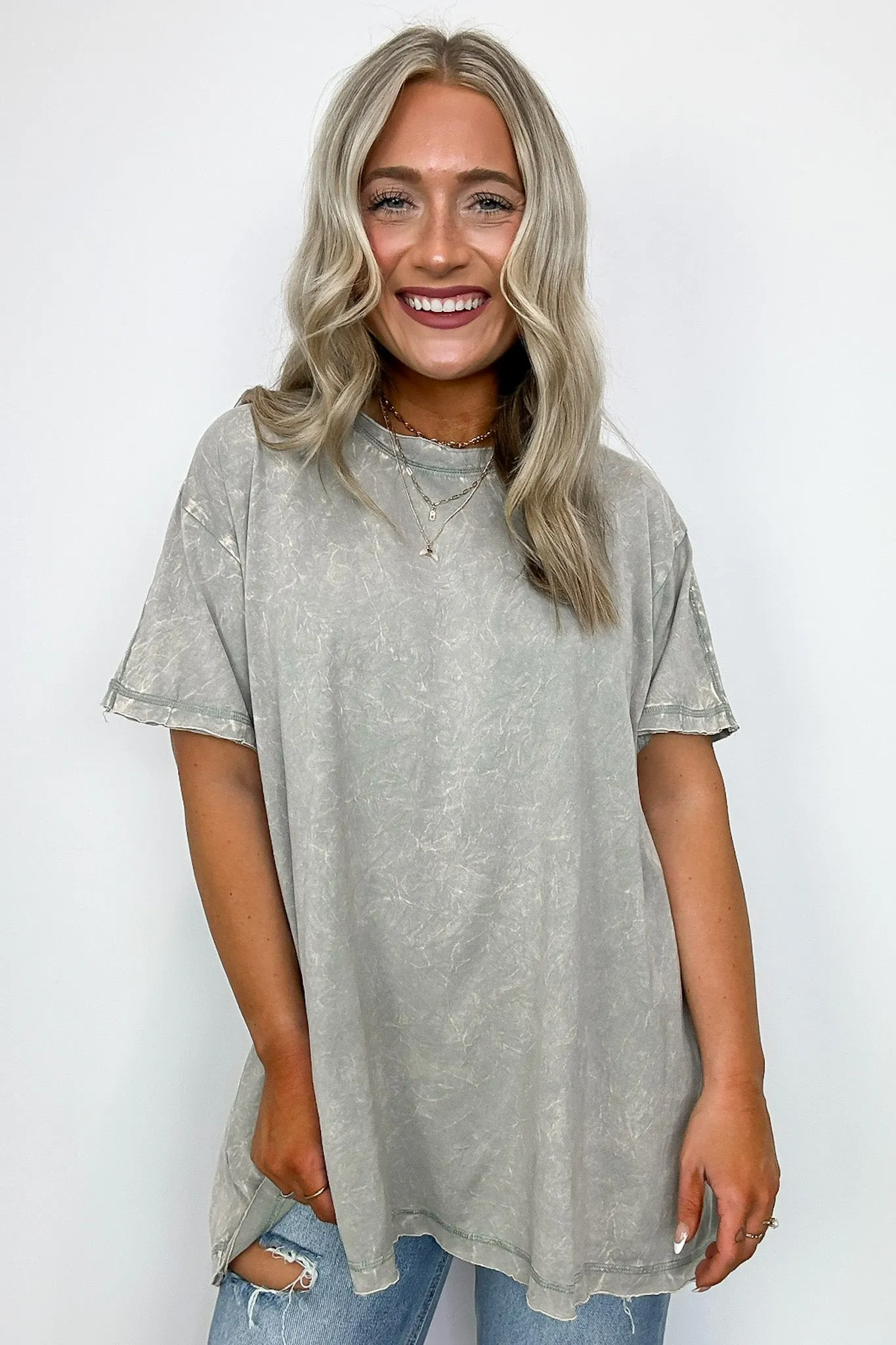 Kala Washed Drop Shoulder Relaxed Top - BACK IN STOCK
