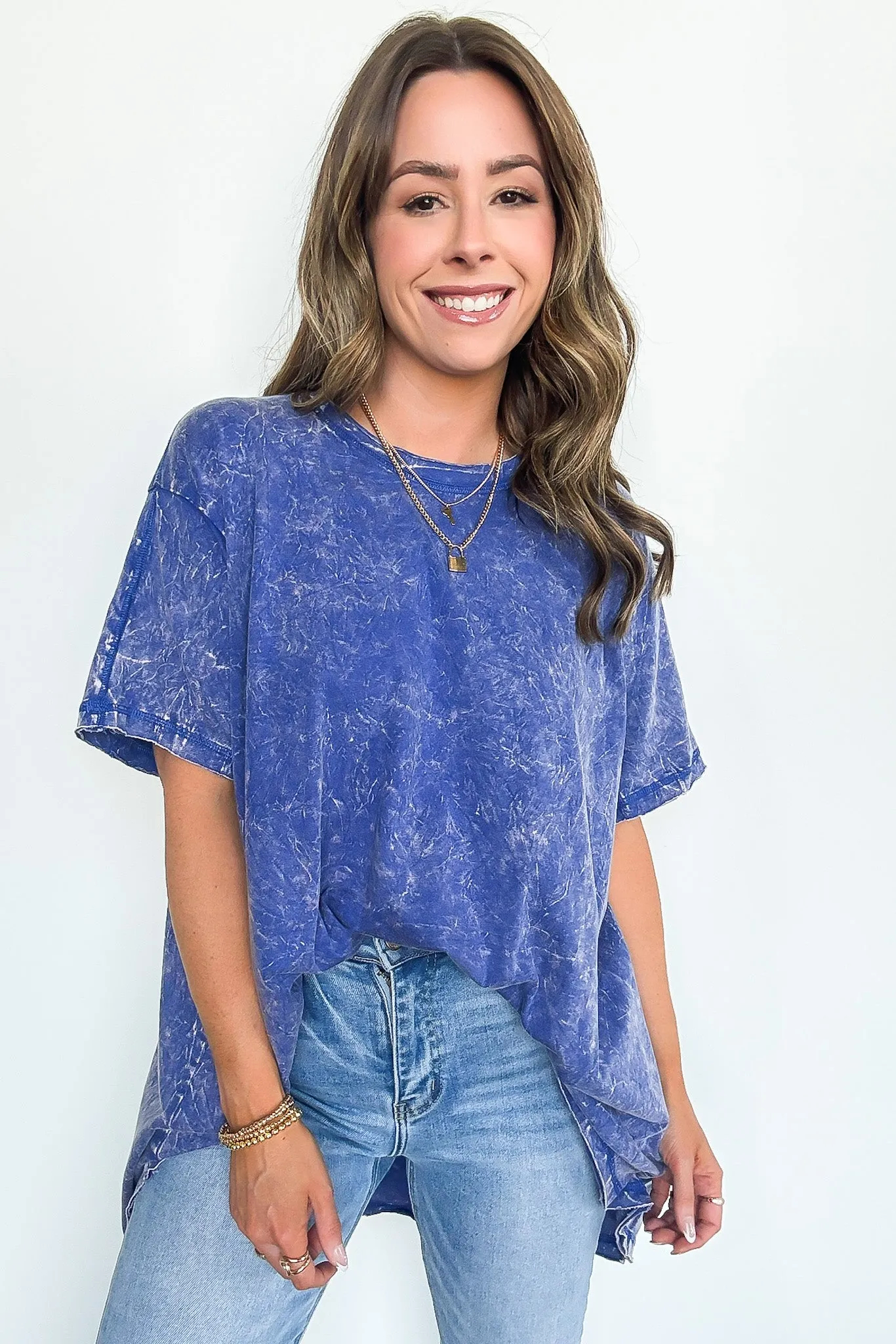 Kala Washed Drop Shoulder Relaxed Top - BACK IN STOCK