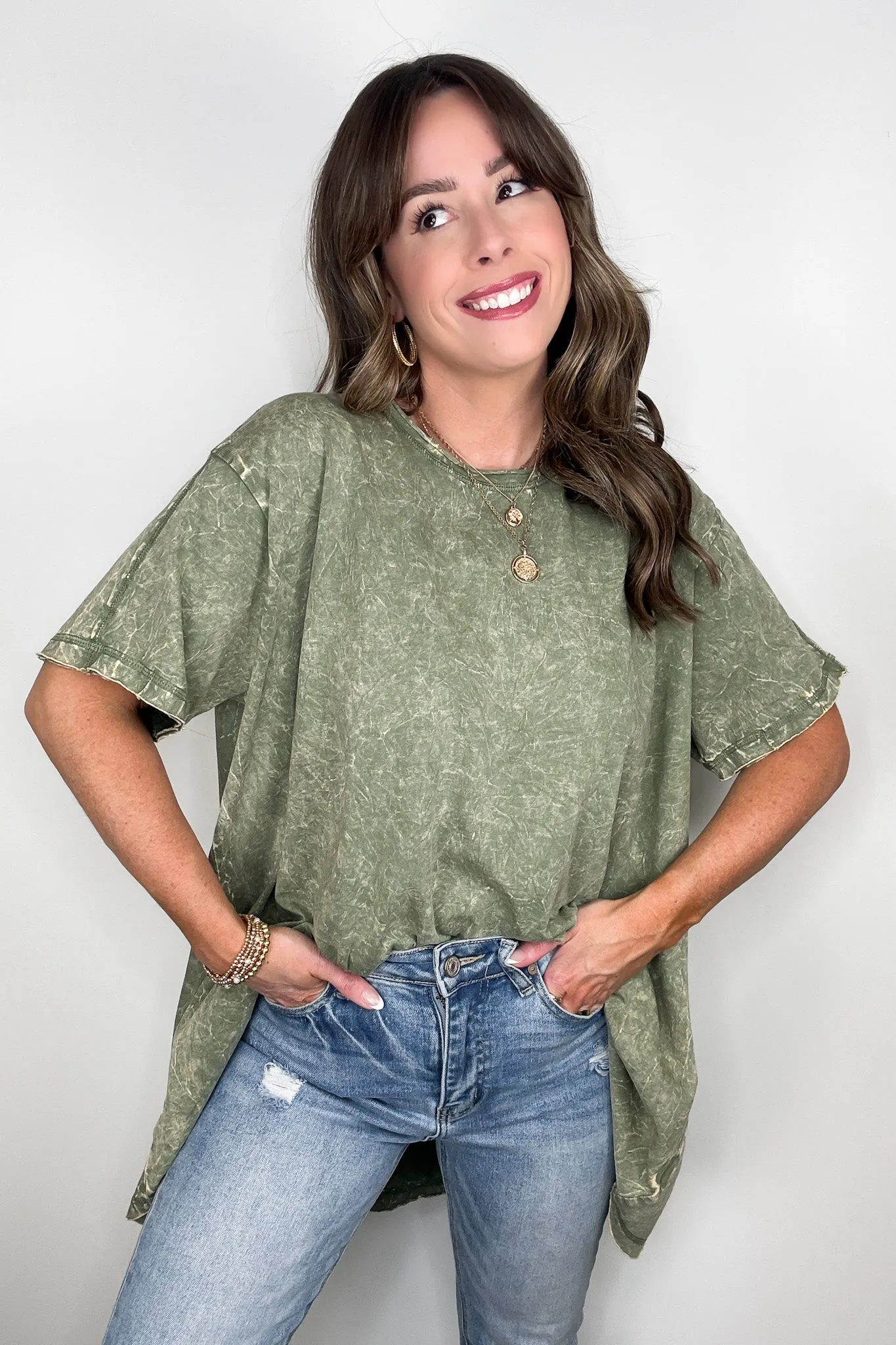 Kala Washed Drop Shoulder Relaxed Top - BACK IN STOCK