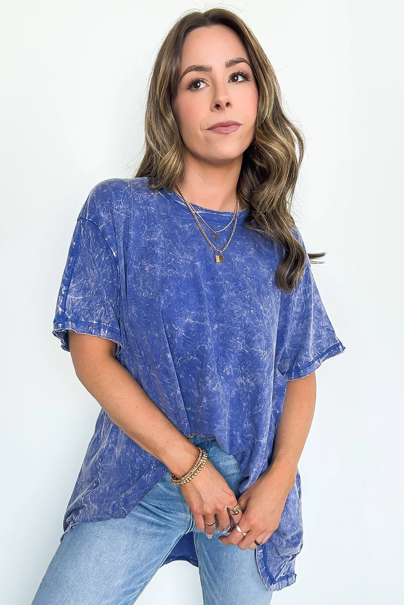 Kala Washed Drop Shoulder Relaxed Top - BACK IN STOCK