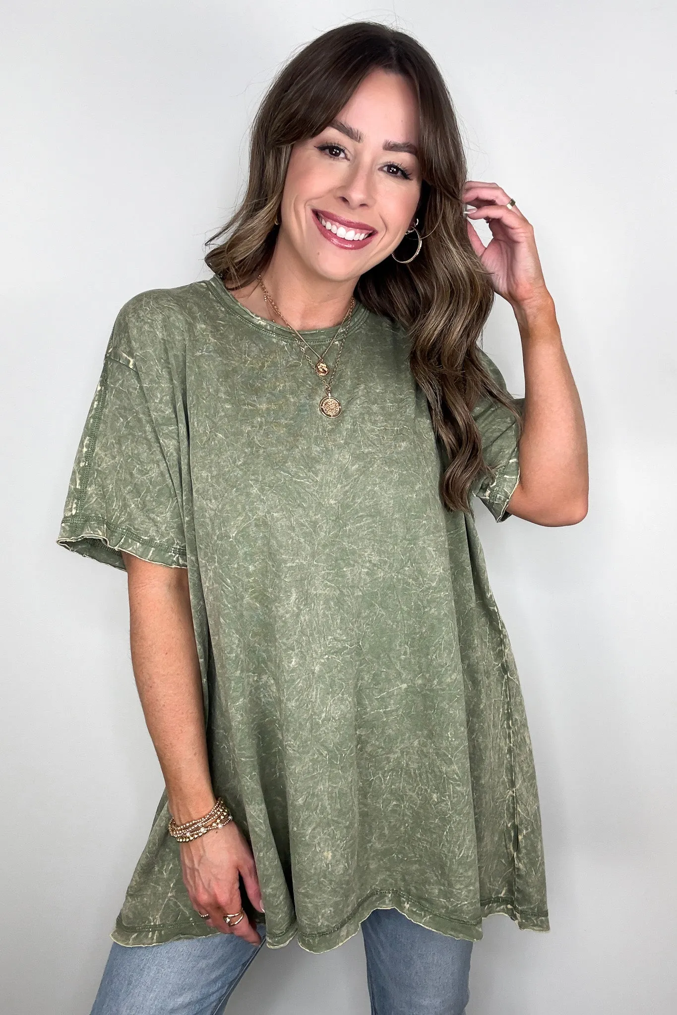 Kala Washed Drop Shoulder Relaxed Top - BACK IN STOCK