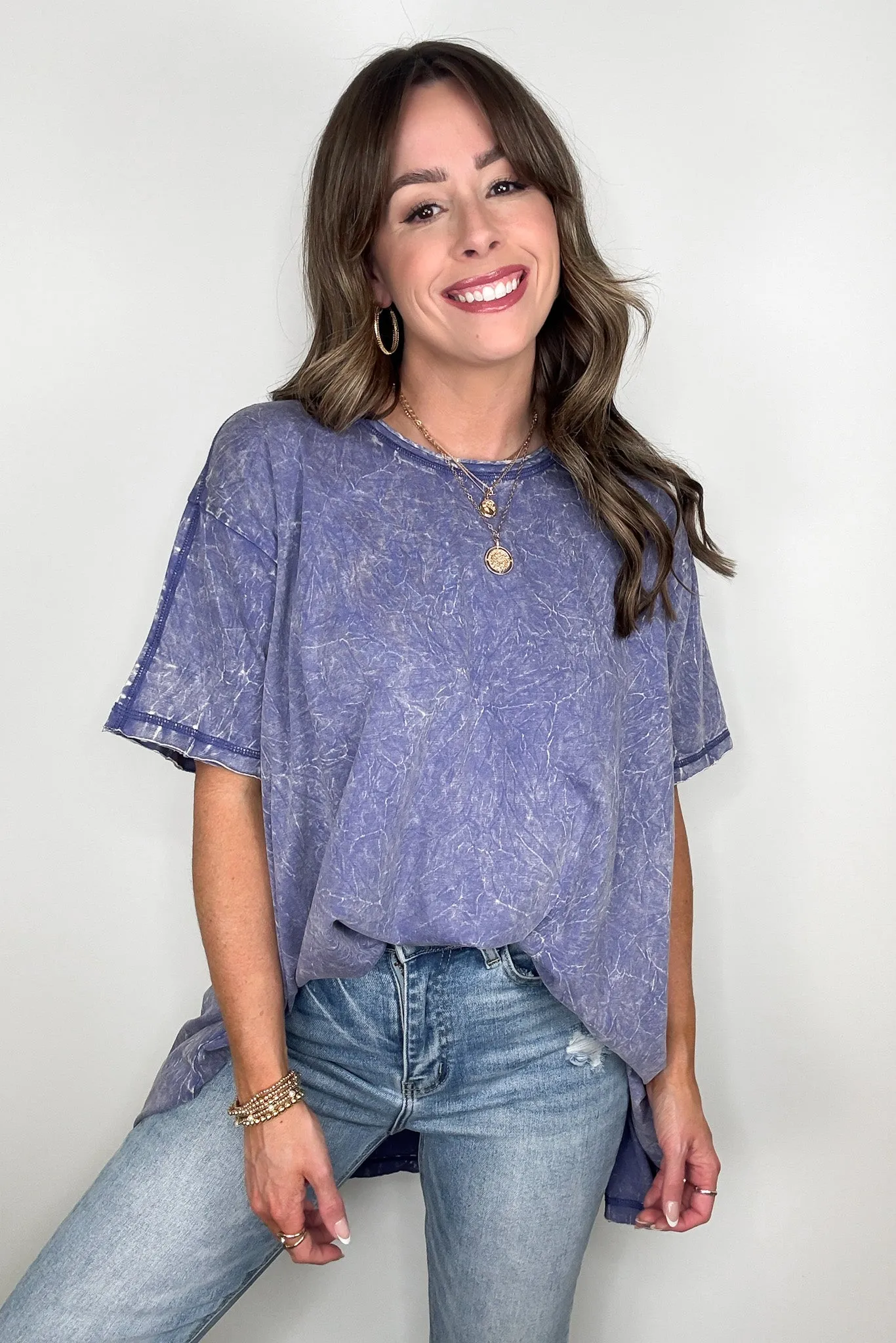 Kala Washed Drop Shoulder Relaxed Top - BACK IN STOCK