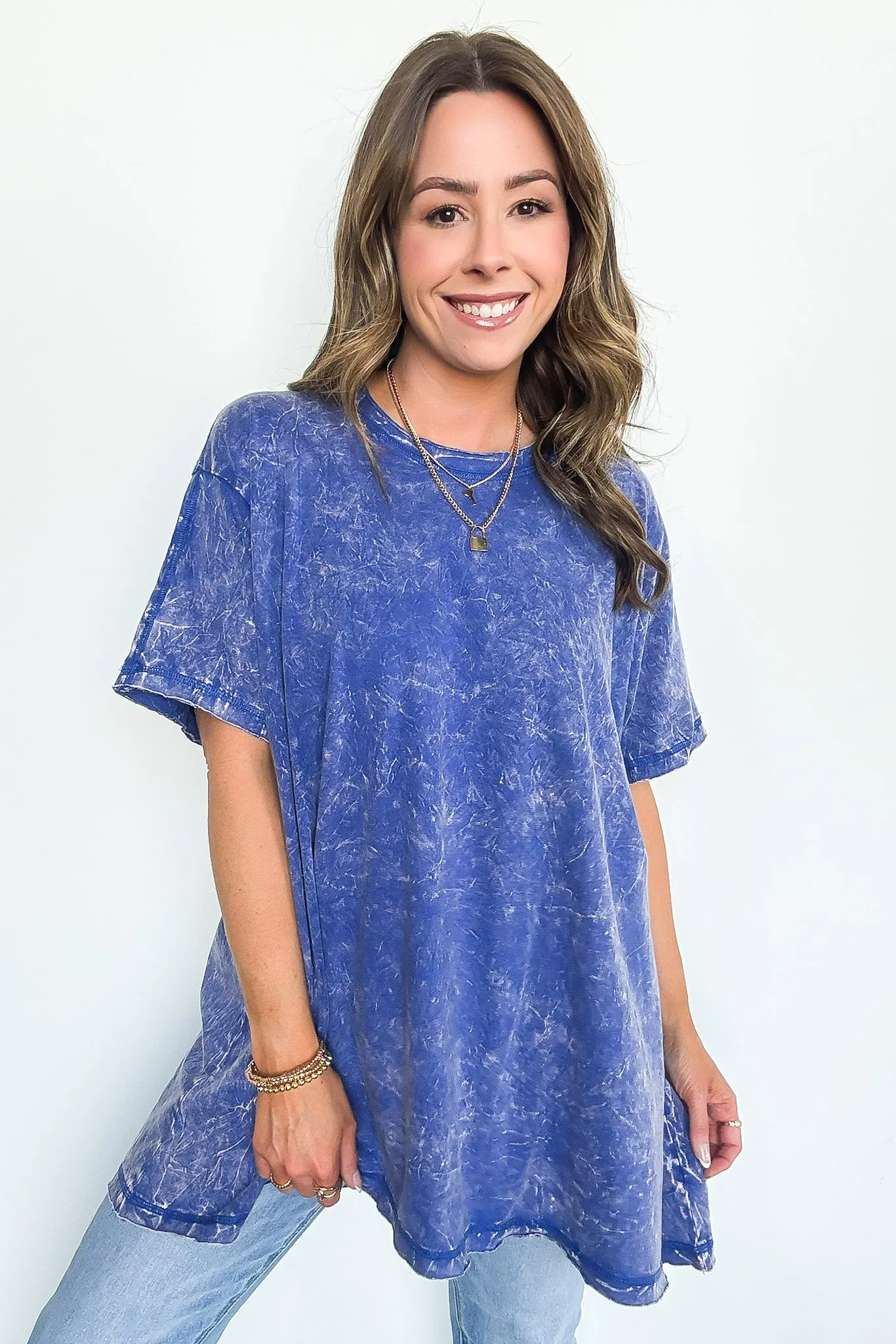 Kala Washed Drop Shoulder Relaxed Top - BACK IN STOCK