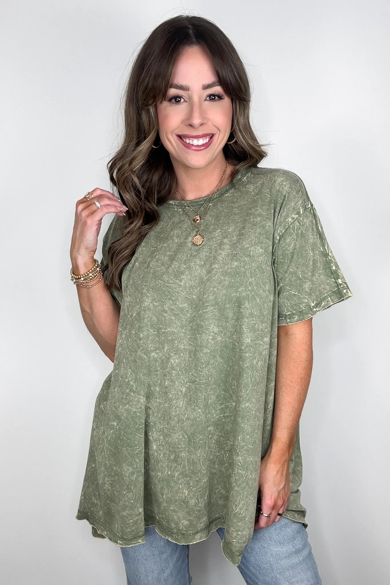 Kala Washed Drop Shoulder Relaxed Top - BACK IN STOCK