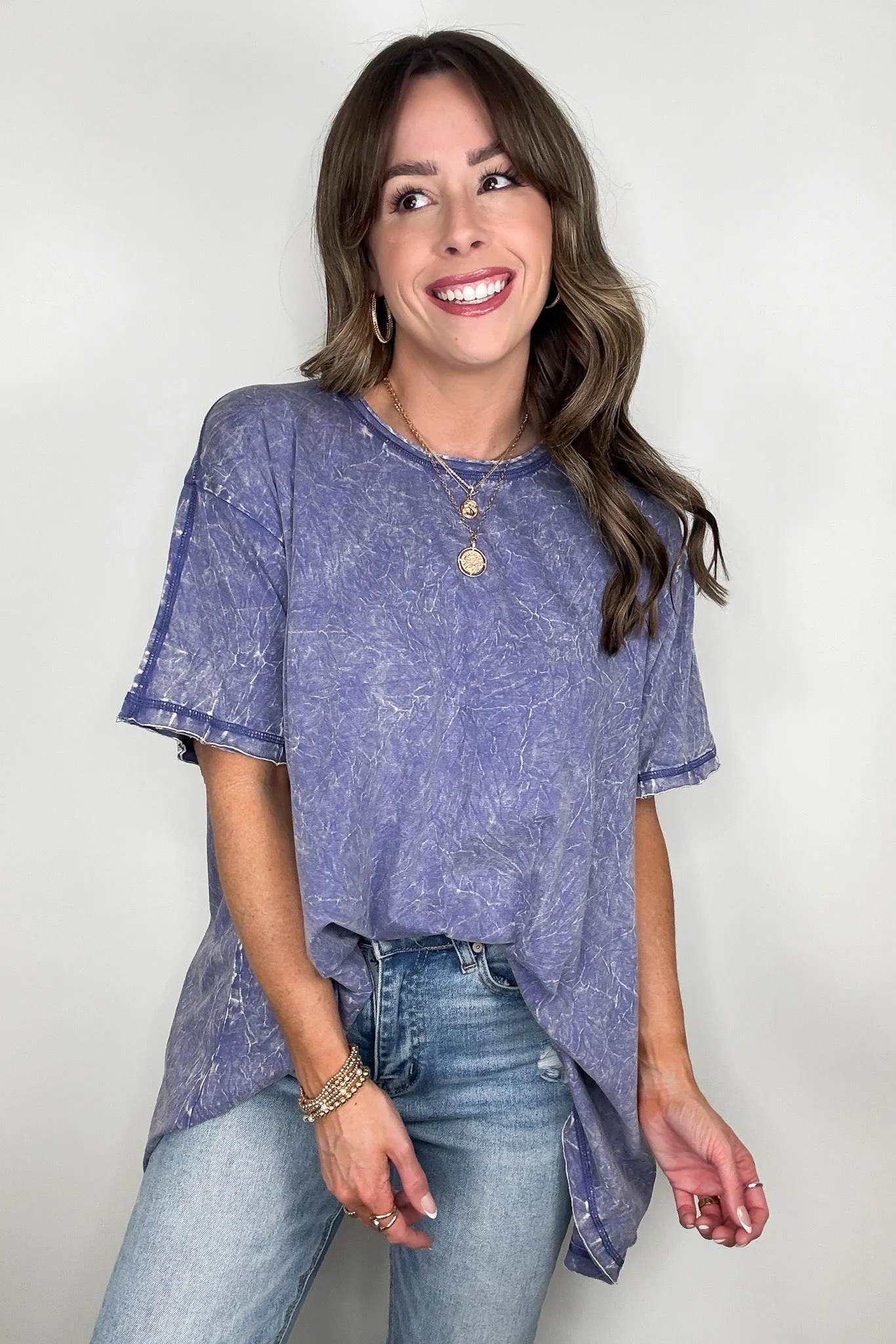 Kala Washed Drop Shoulder Relaxed Top - BACK IN STOCK