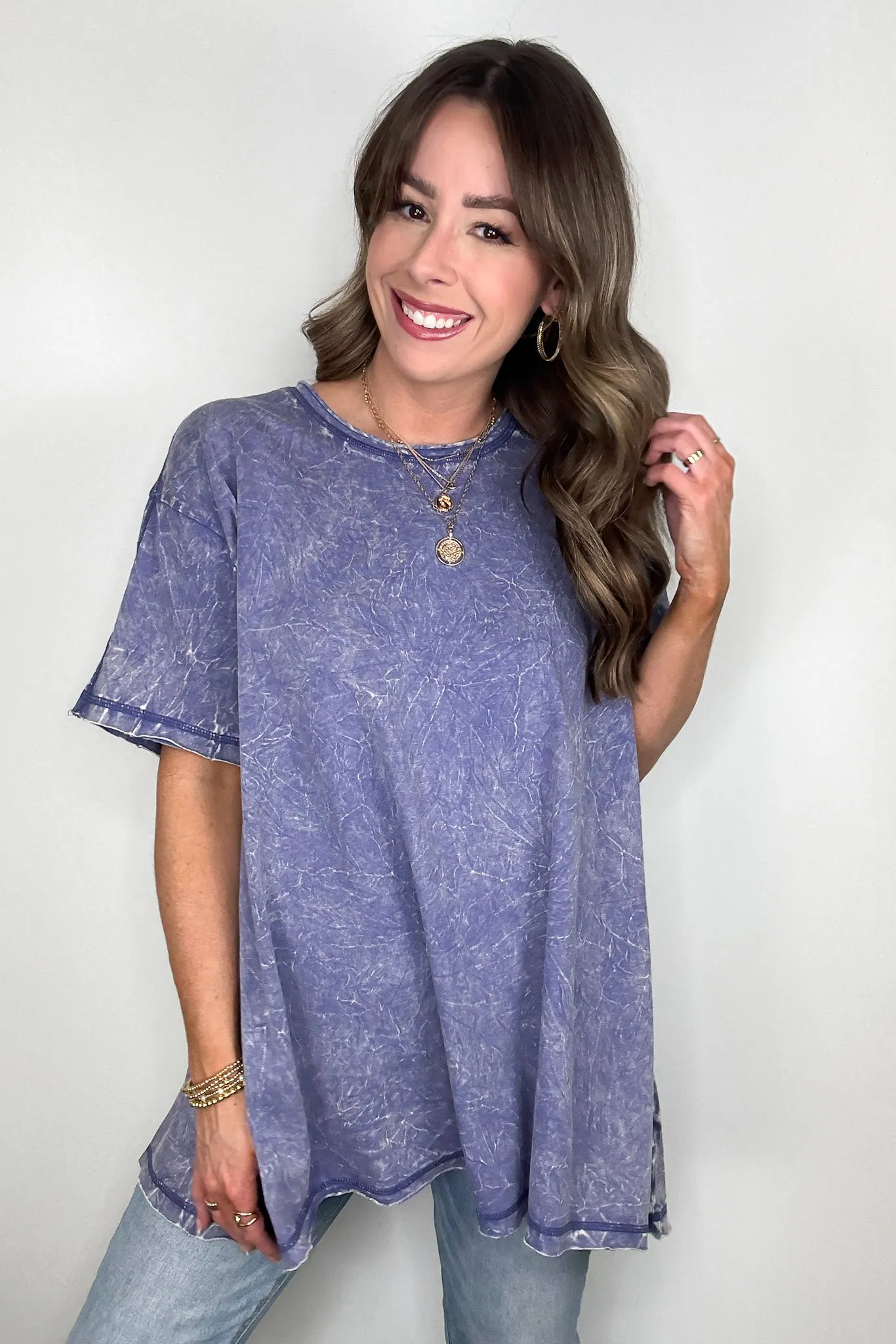 Kala Washed Drop Shoulder Relaxed Top - BACK IN STOCK