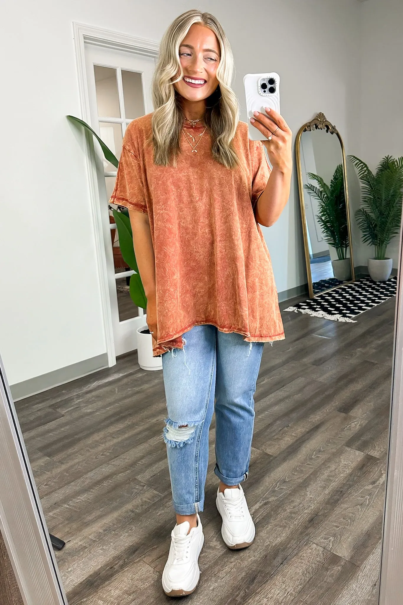 Kala Washed Drop Shoulder Relaxed Top - BACK IN STOCK