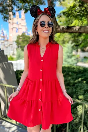 Kapri Button Down Tiered Dress | Curve - FINAL SALE