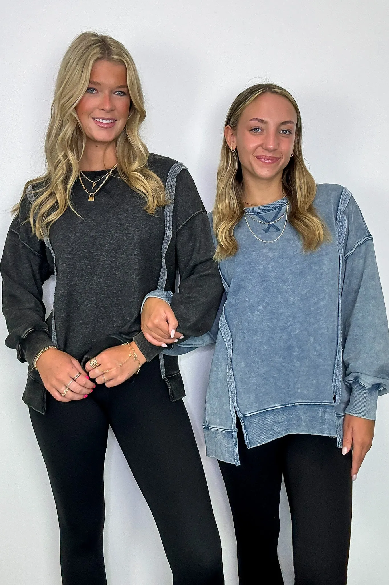Kathryn Mineral Washed Oversized Pullover - FINAL SALE