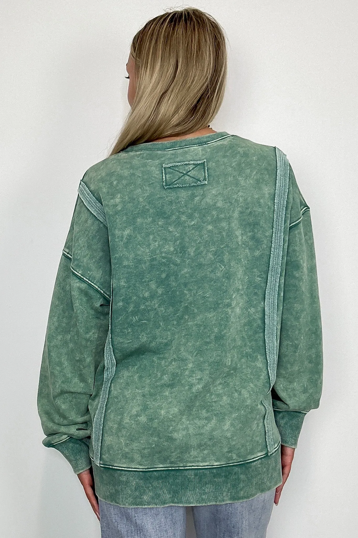 Kathryn Mineral Washed Oversized Pullover - FINAL SALE
