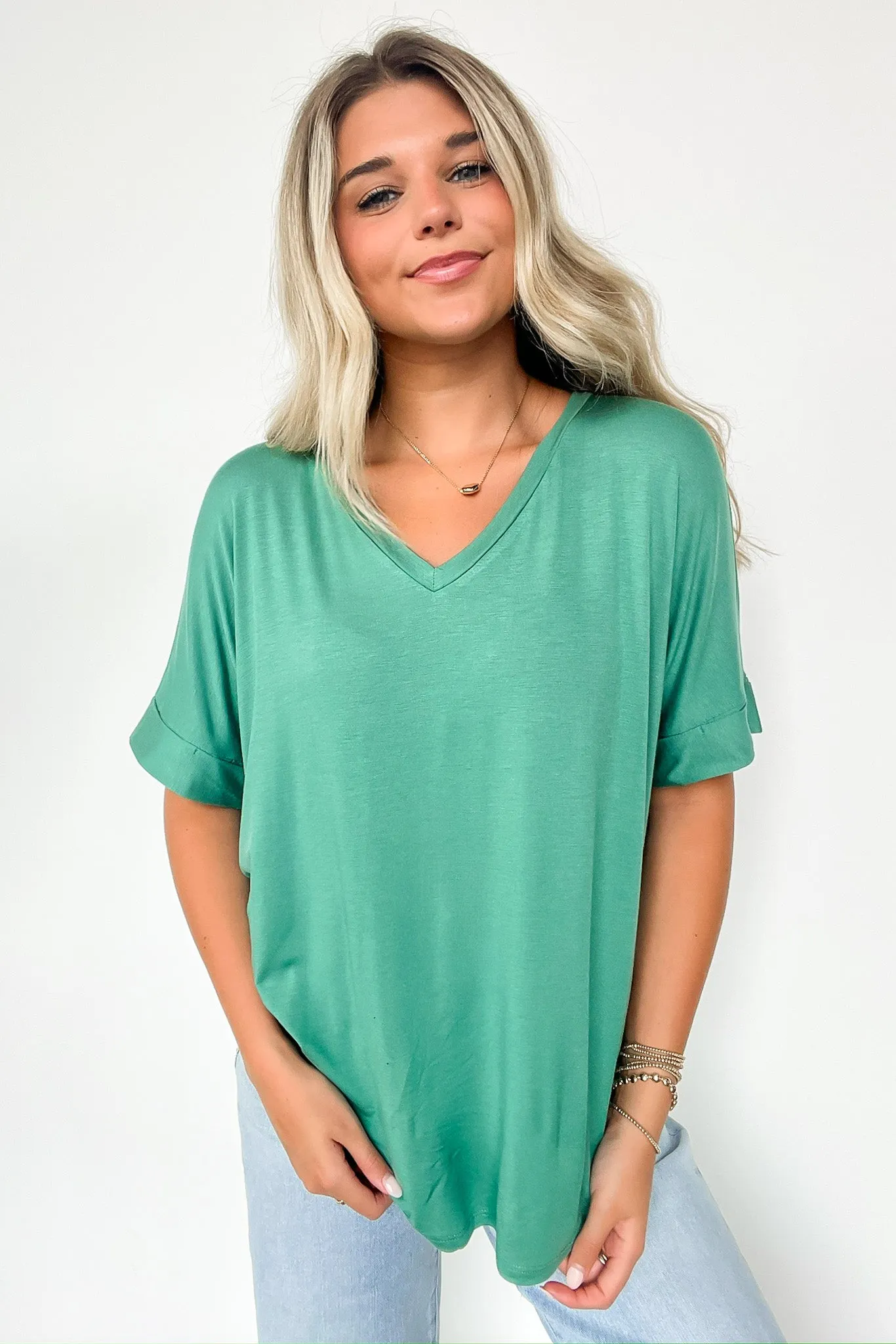 Kaydee V-Neck Relaxed Top - FINAL SALE