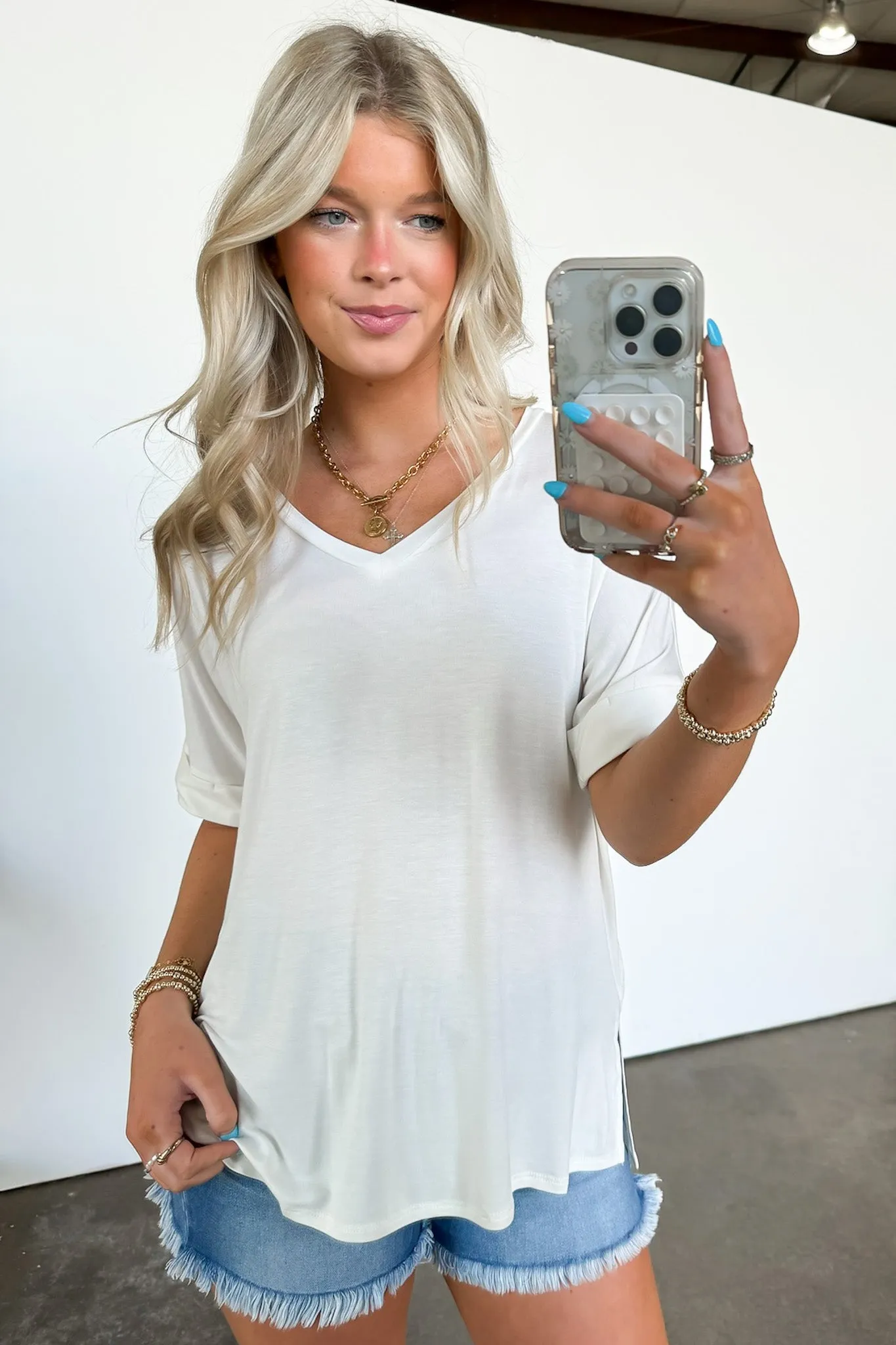 Kaydee V-Neck Relaxed Top - FINAL SALE