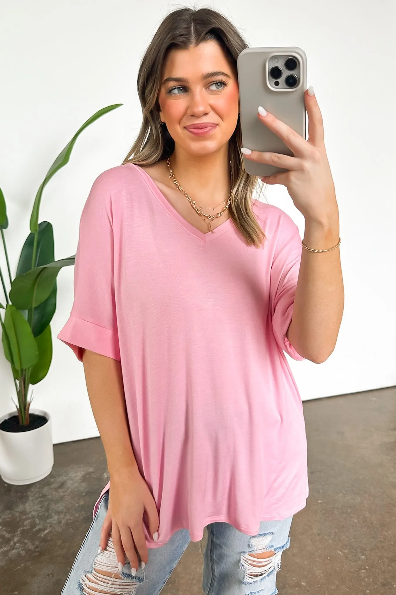 Kaydee V-Neck Relaxed Top - FINAL SALE