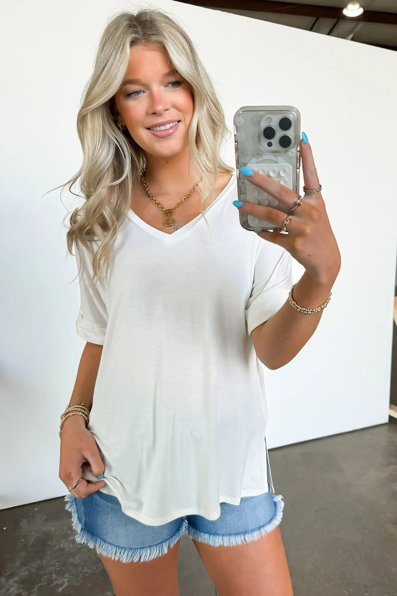 Kaydee V-Neck Relaxed Top - FINAL SALE