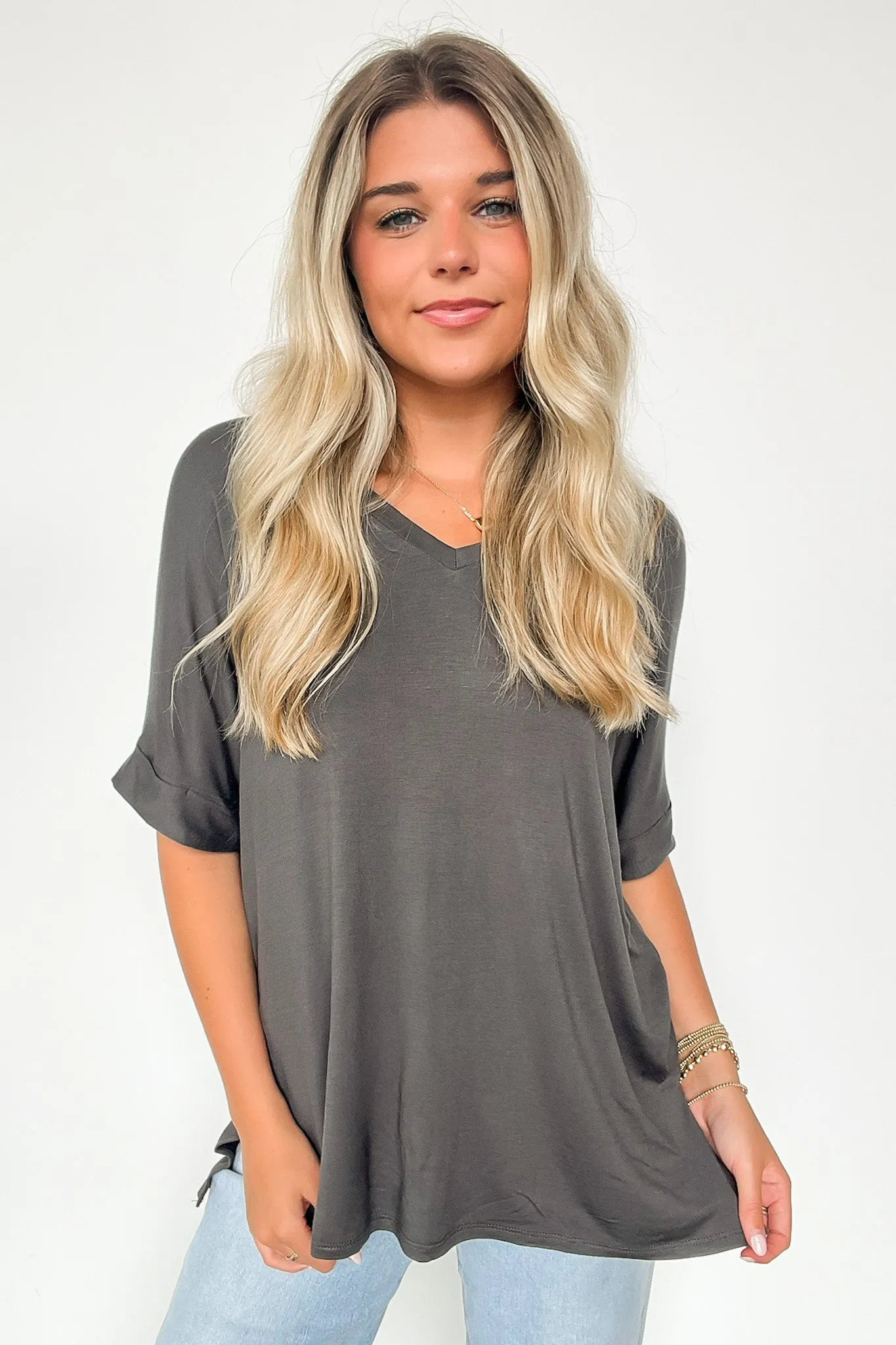 Kaydee V-Neck Relaxed Top - FINAL SALE