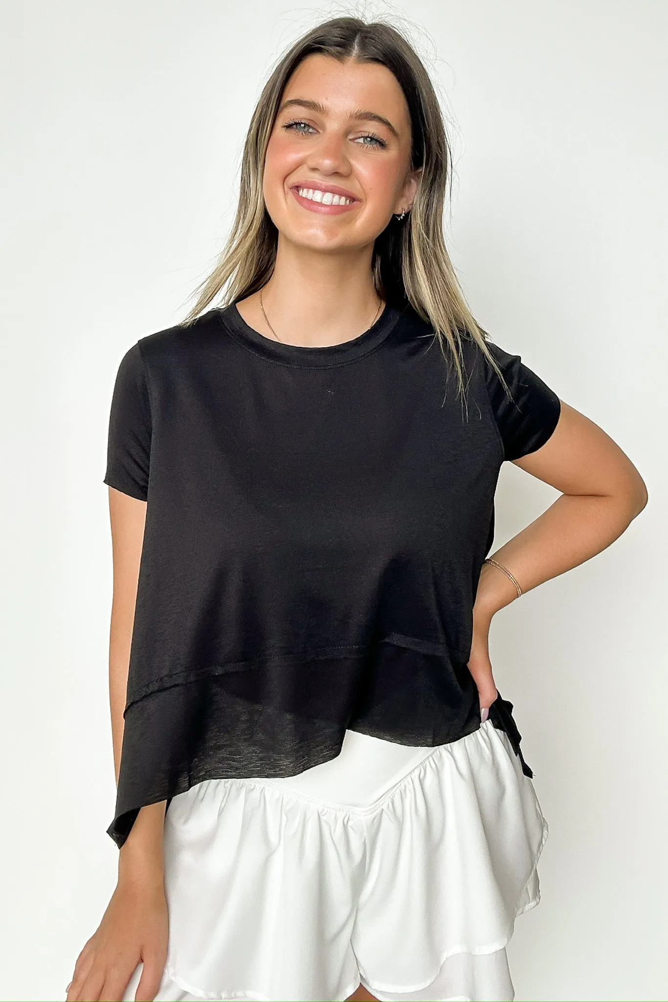 Keep the Tempo Short Sleeve Top - FINAL SALE