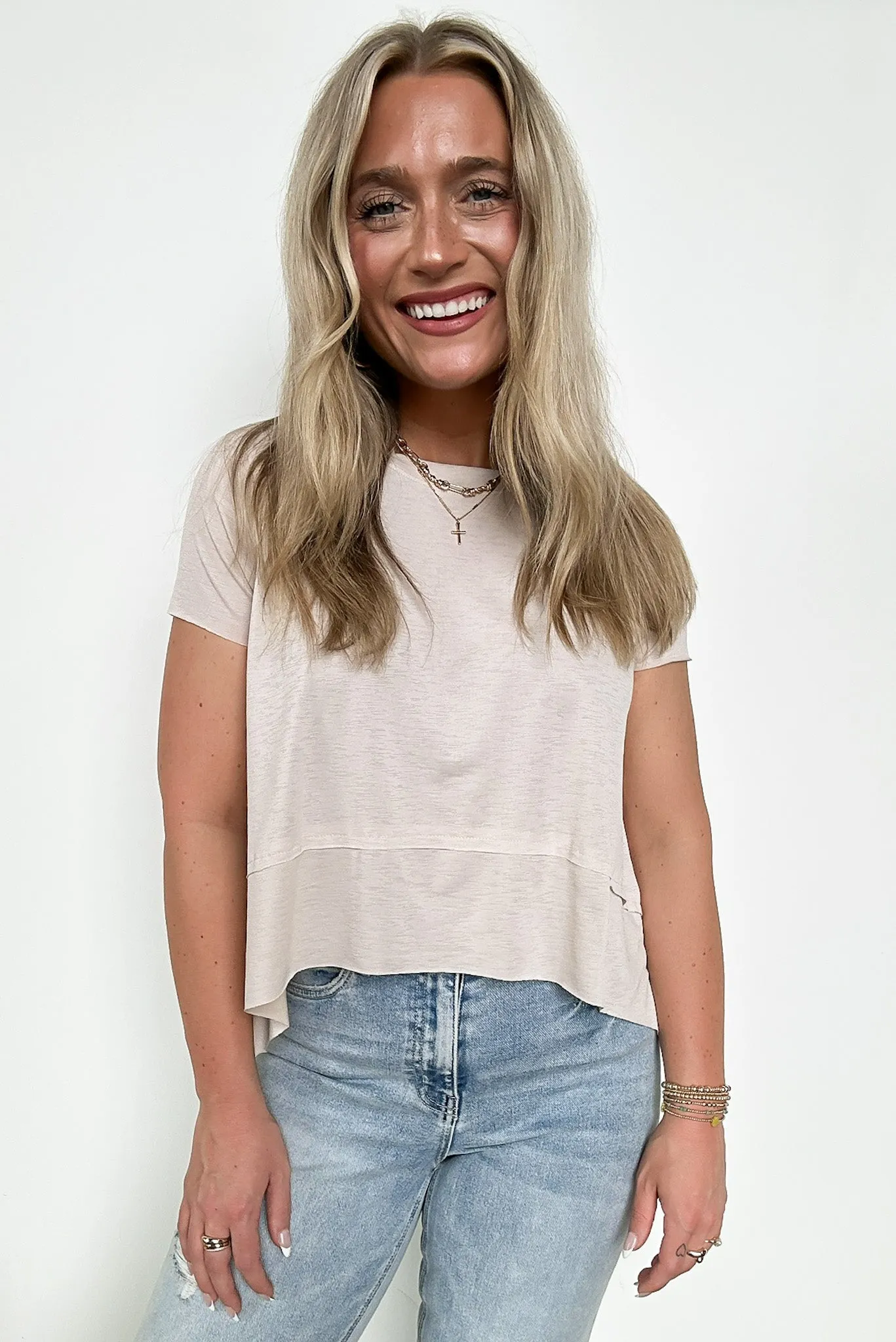 Keep the Tempo Short Sleeve Top - FINAL SALE
