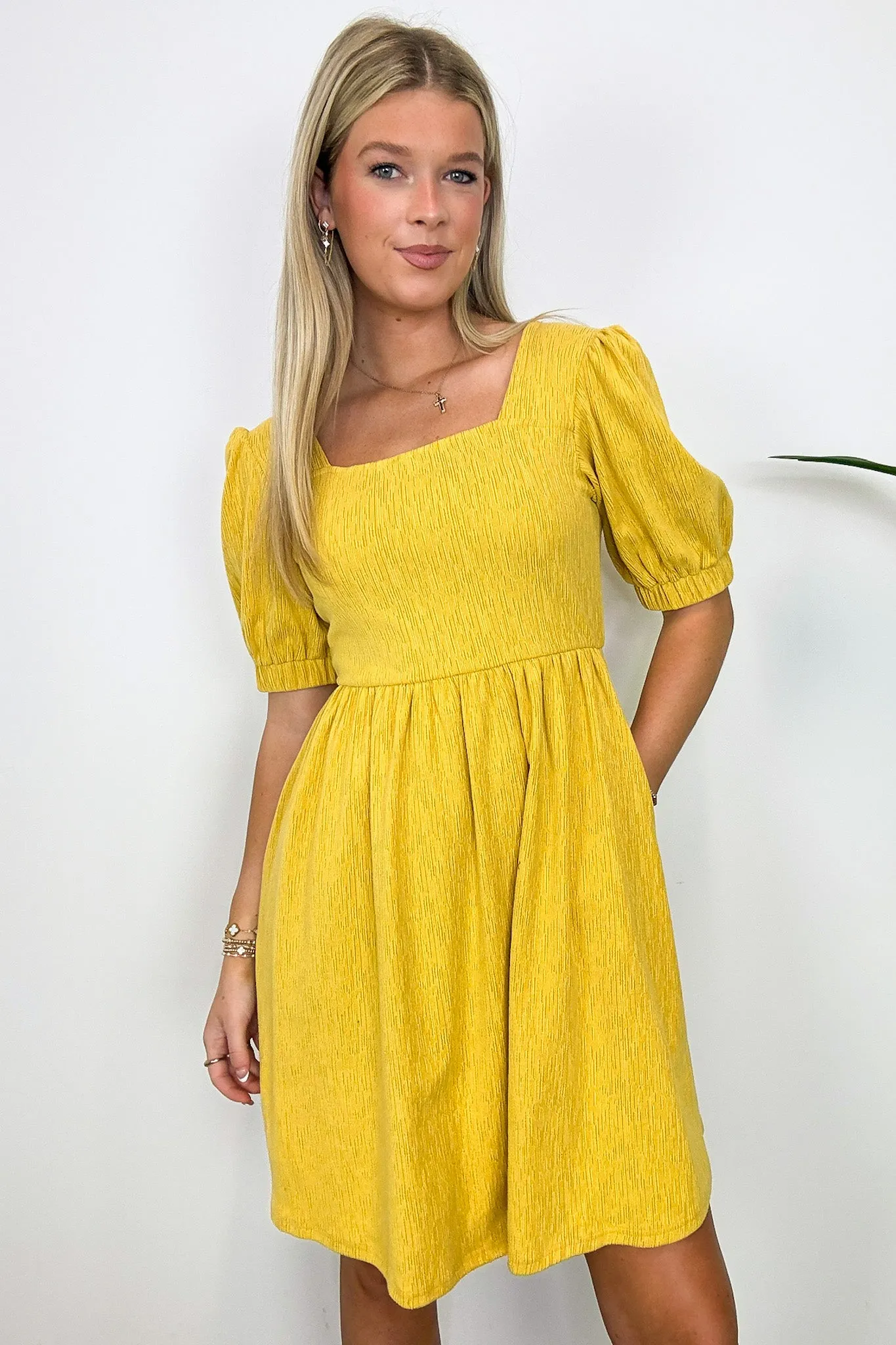 Kelson Smocked Square Neck Dress - FINAL SALE