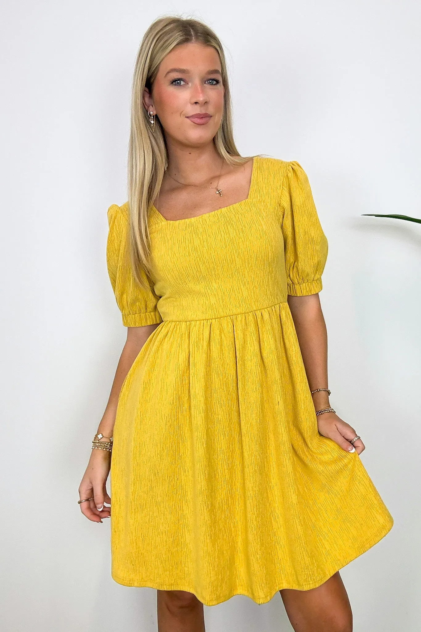 Kelson Smocked Square Neck Dress - FINAL SALE