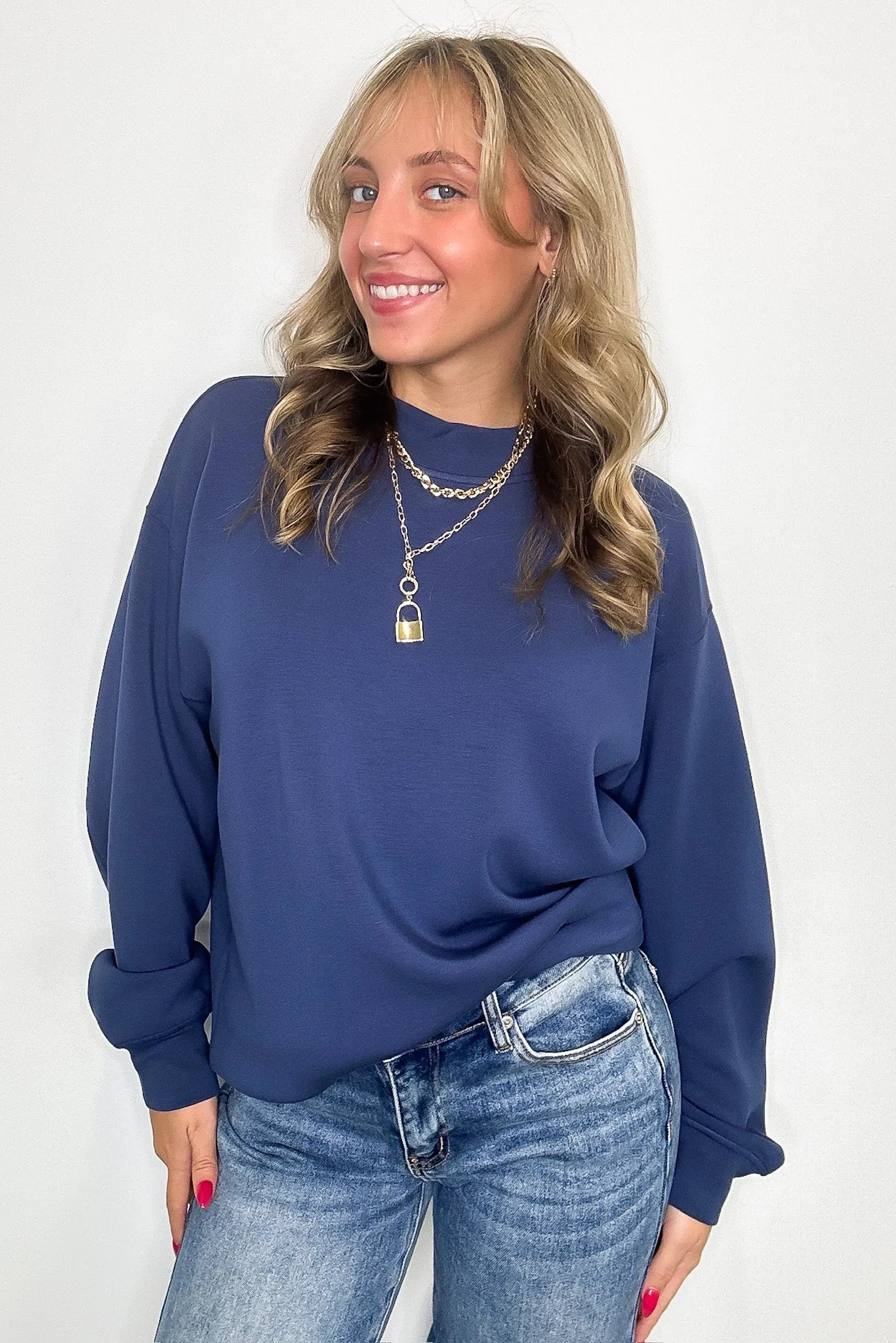 Kennedy Scuba Mock Neck Pullover