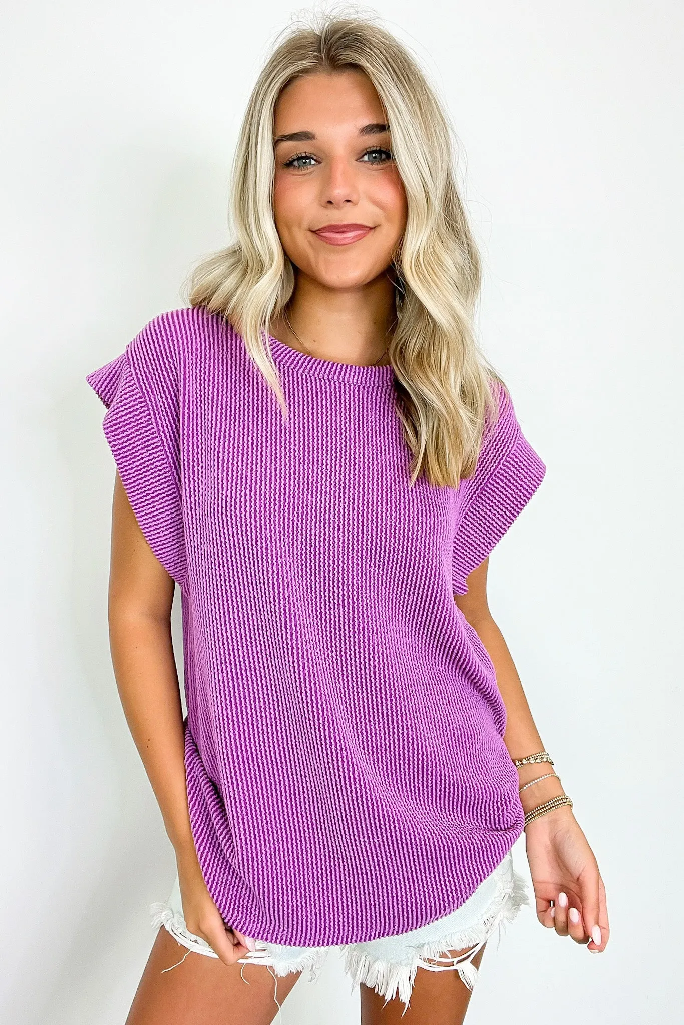 Kimmia Ribbed Knit Dolman Top - BACK IN STOCK