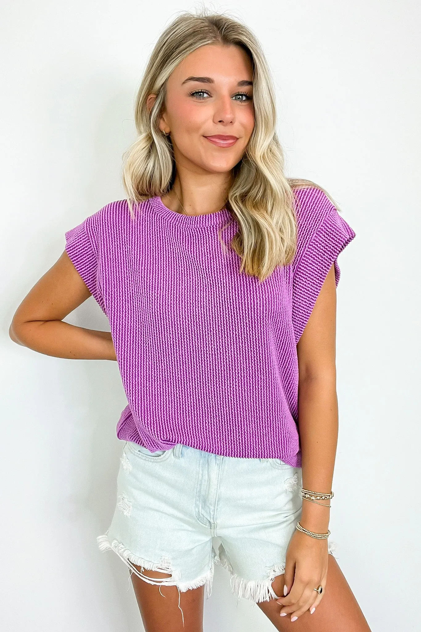 Kimmia Ribbed Knit Dolman Top - BACK IN STOCK