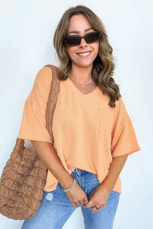Kirbie V-Neck Pocket Top