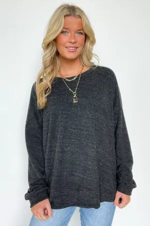 Korina Heathered Knit Oversized Sweatshirt - BACK IN STOCK