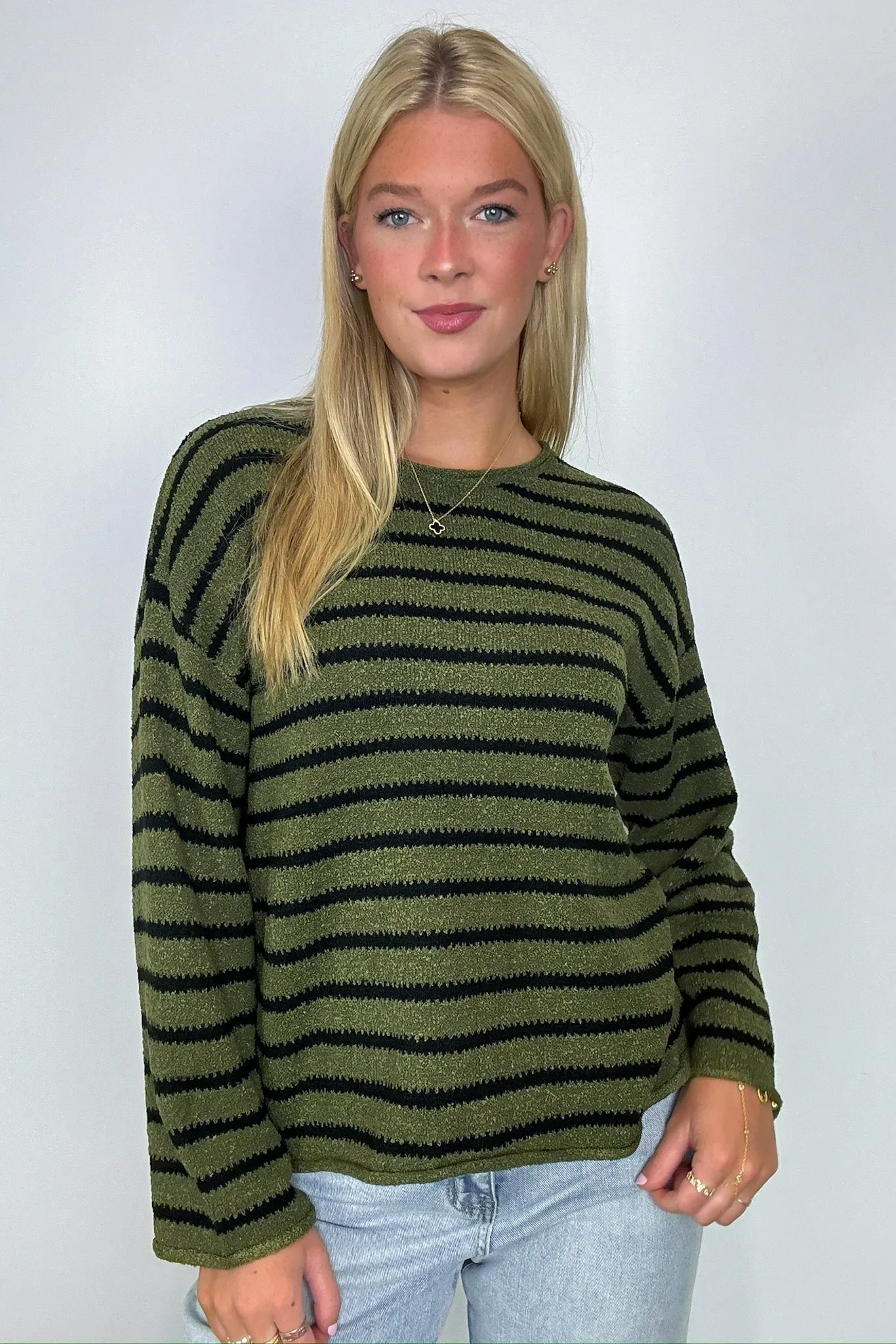 Laine Striped Knit Boatneck Sweater - FINAL SALE