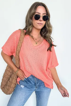 Lanai V-Neck Crochet Top