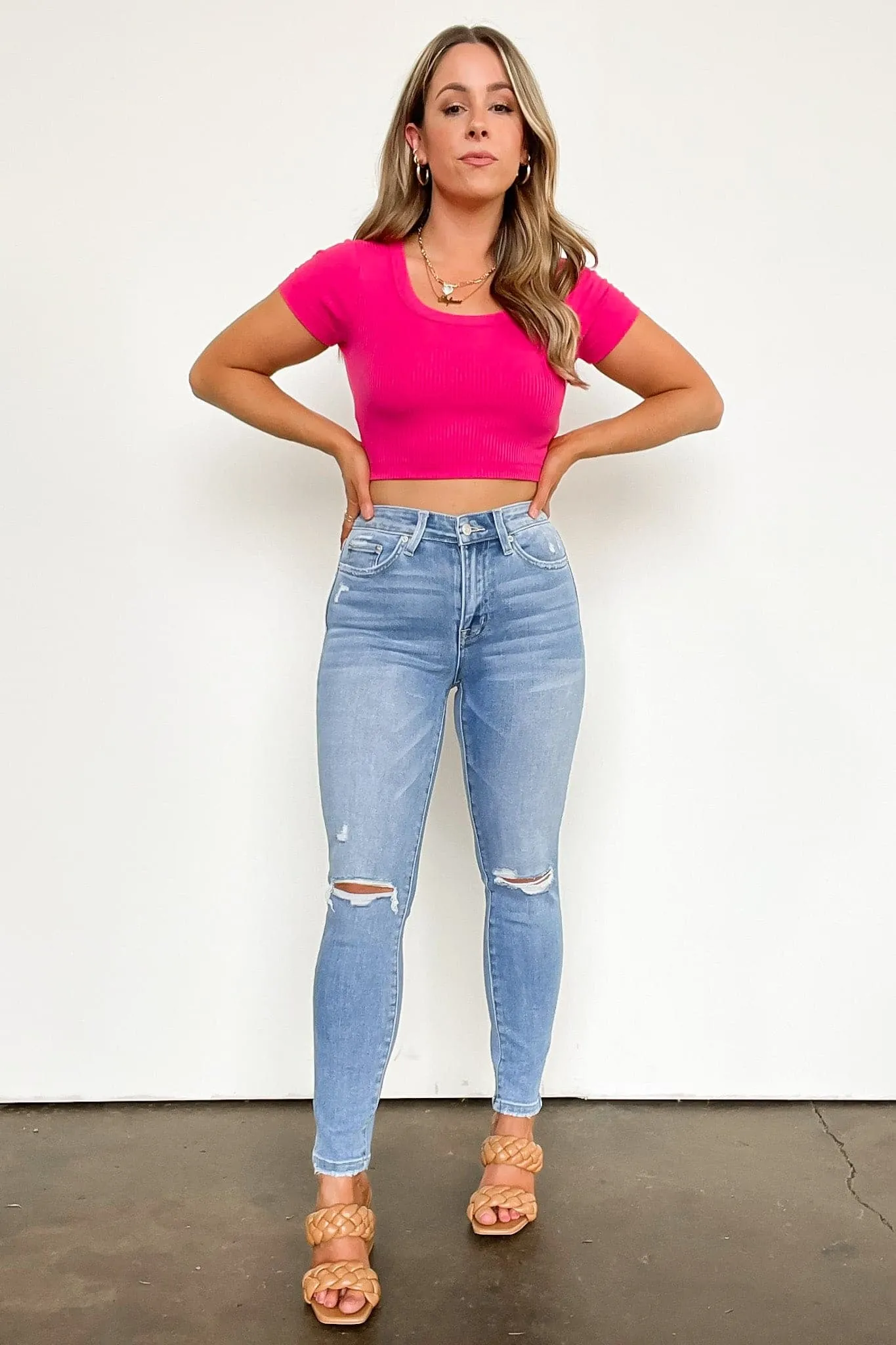 Lauer High Rise Distressed Cropped Skinny Jeans - FINAL SALE