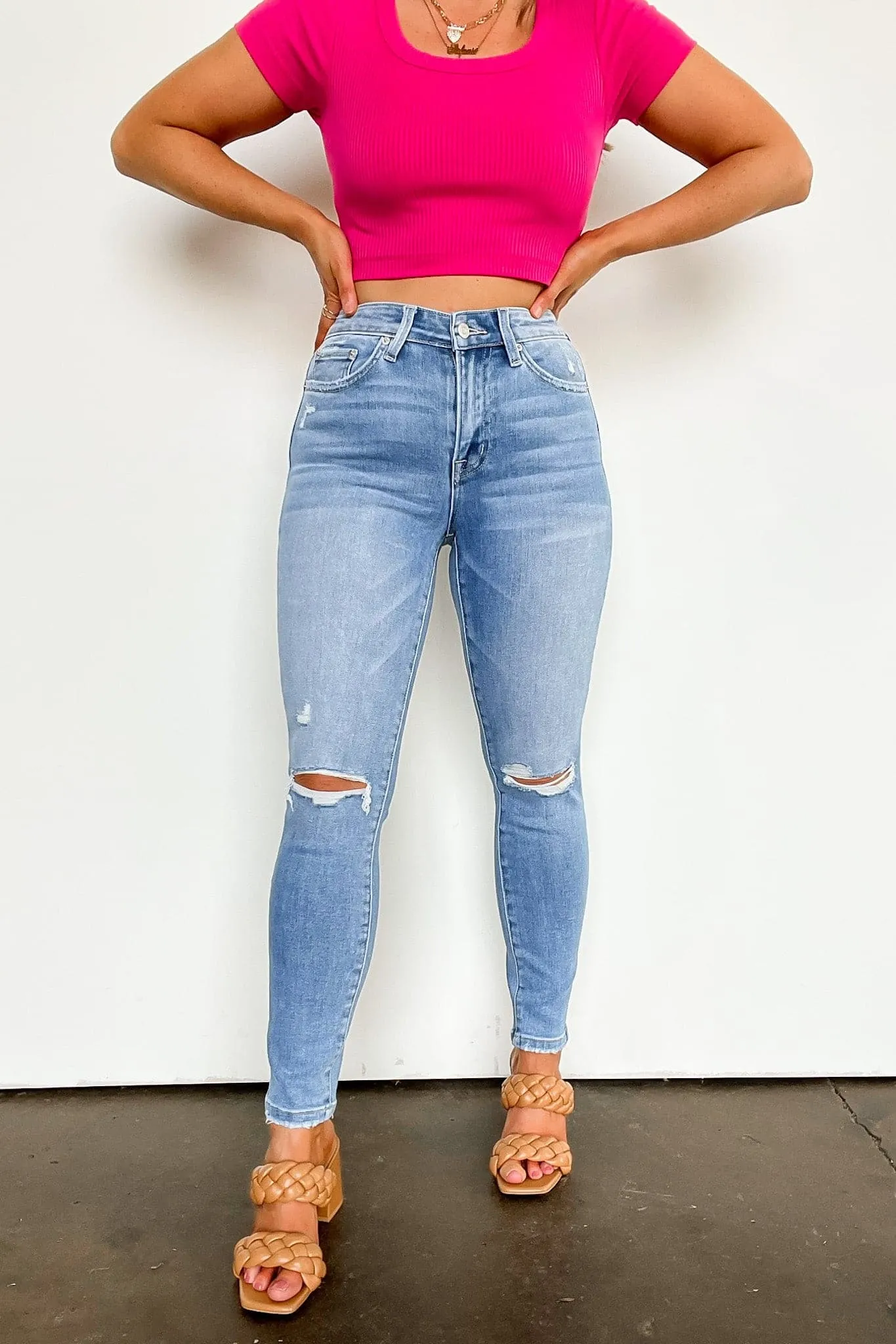 Lauer High Rise Distressed Cropped Skinny Jeans - FINAL SALE