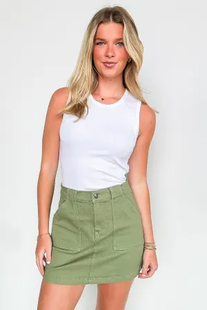 Laylin High Rise Cargo Skirt